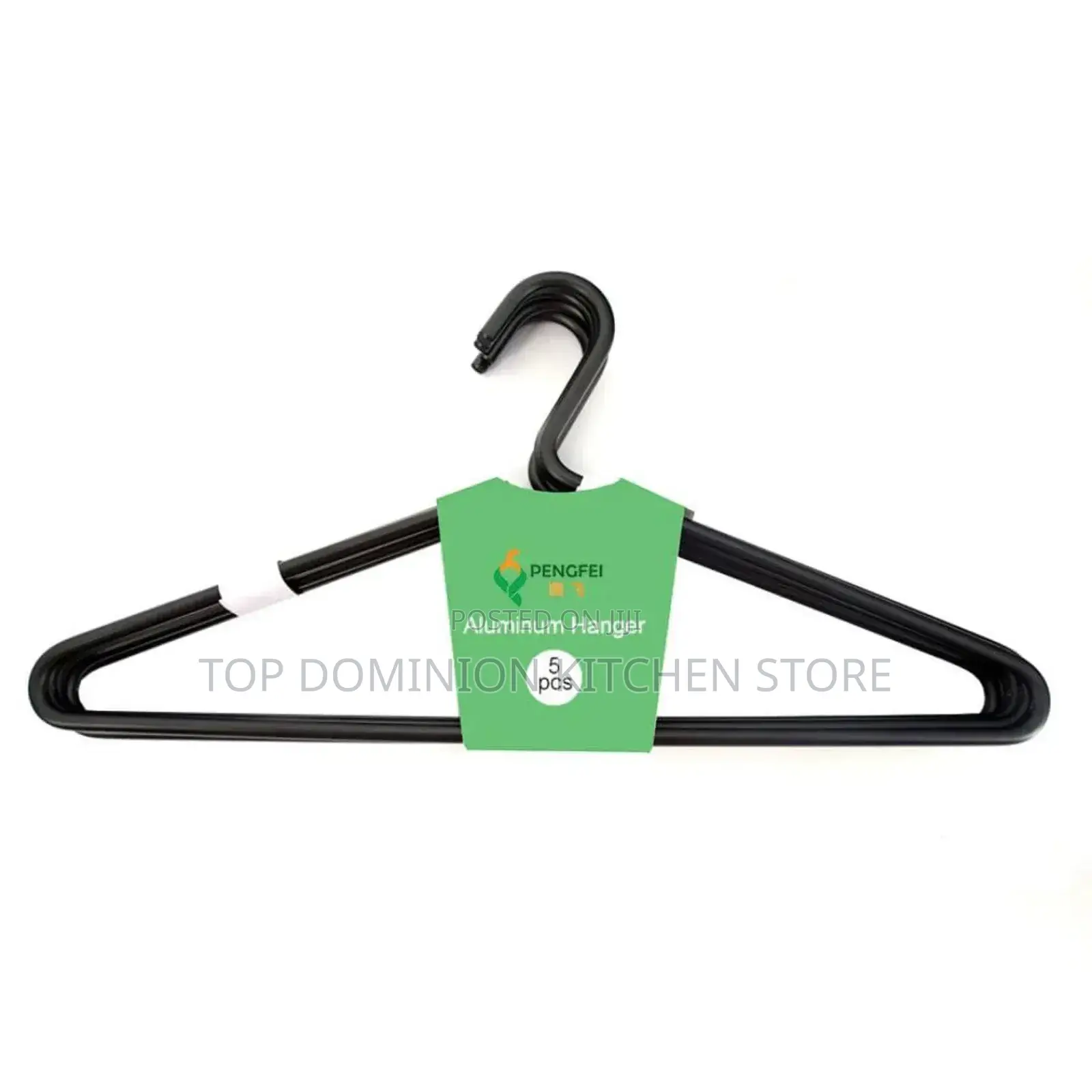 10pcs Aluminum Alloy Black Luxury Clothes Hanger