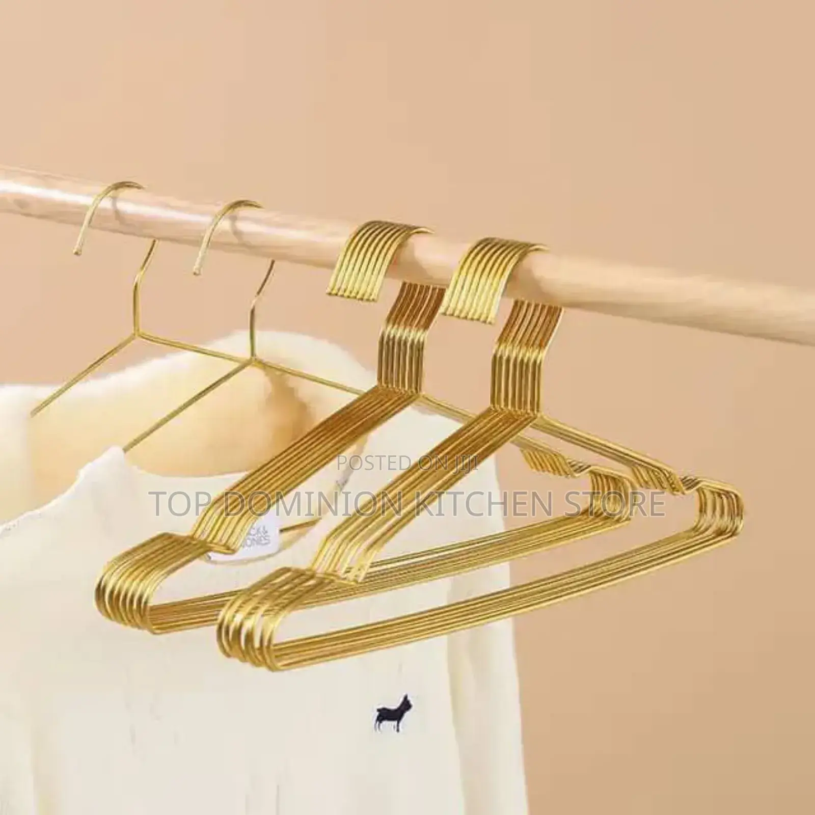 Gold 10pcs Aluminum Alloy Gold Luxury Clothes Hanger