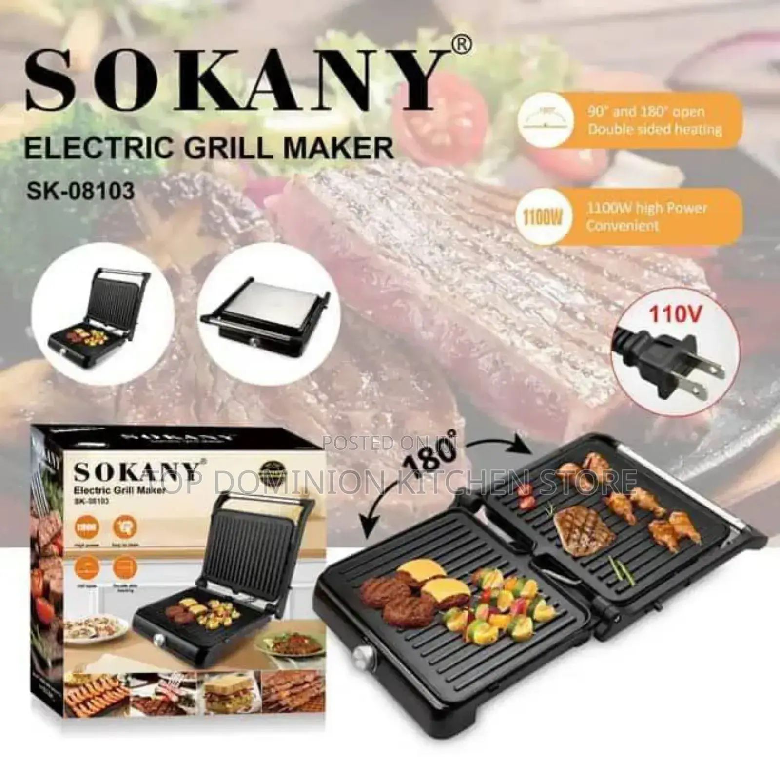 Sokany Electric Grill Maker