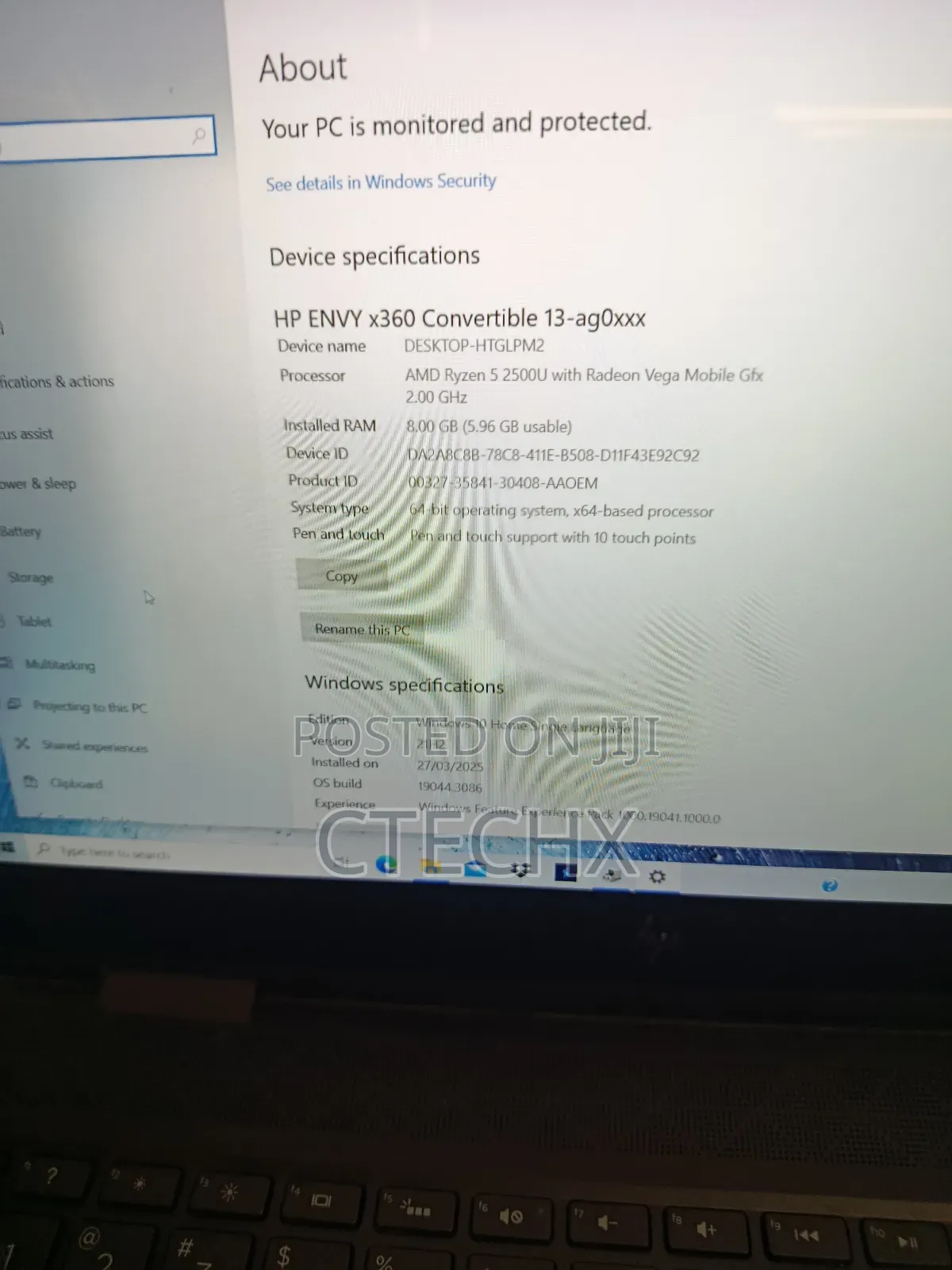 Laptop HP Envy X360 8GB AMD Ryzen 5 SSD 256GB