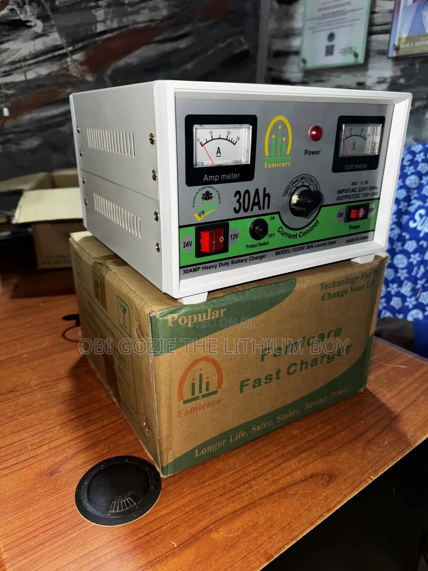 Famicare Tubular Solar Battery Fast Charger Is Available In Stock.