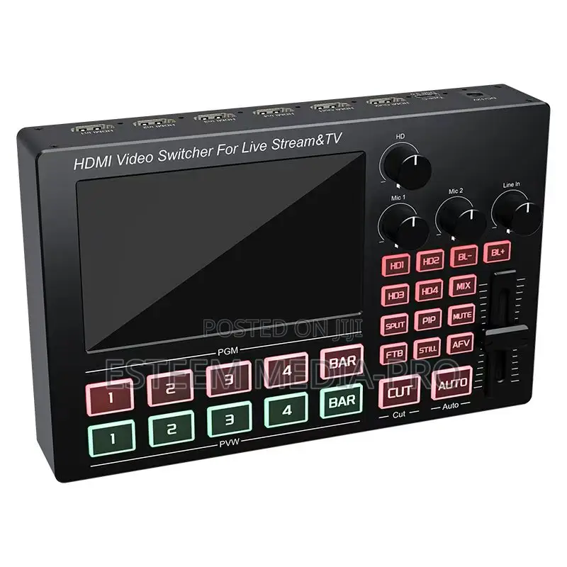 Sofly 4-Ch Hdmi Video Switcher With Built-in 5-Inch Screen