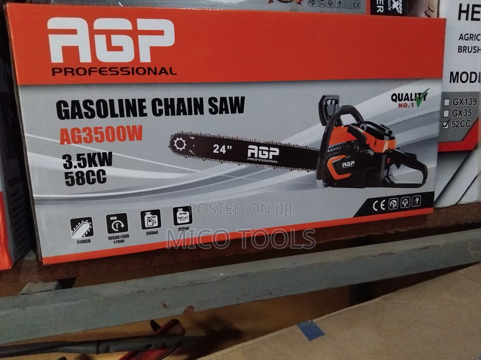 24"Inches Agp Gasoline Chainsaw