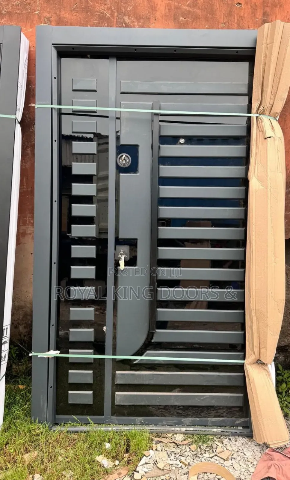 Gray and Black Turkey Entrance Security Doors