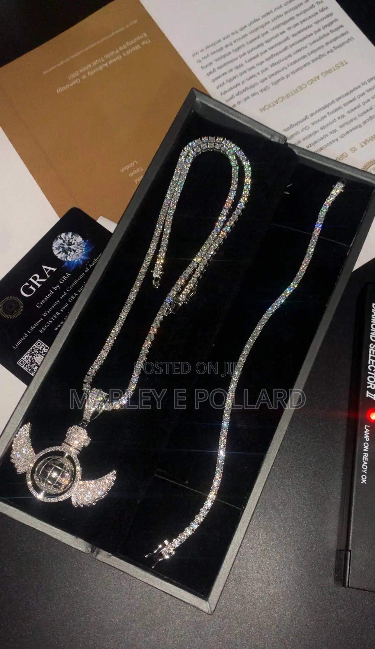 VVS Moissanite Wings Styles Necklaces