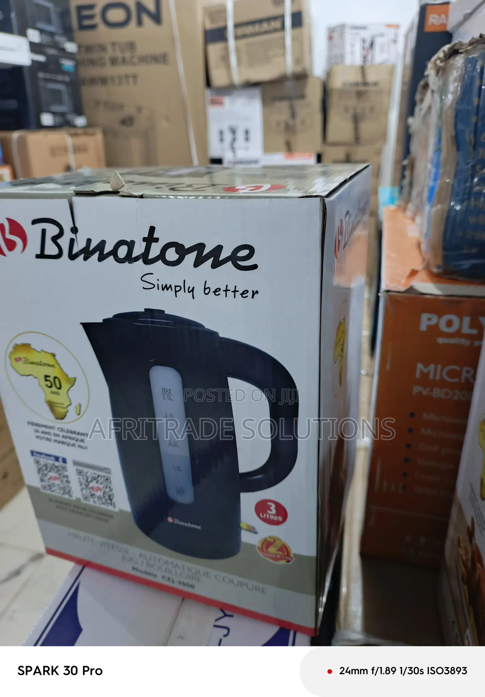 Quick Heat Electric Jug – Binatone 3l