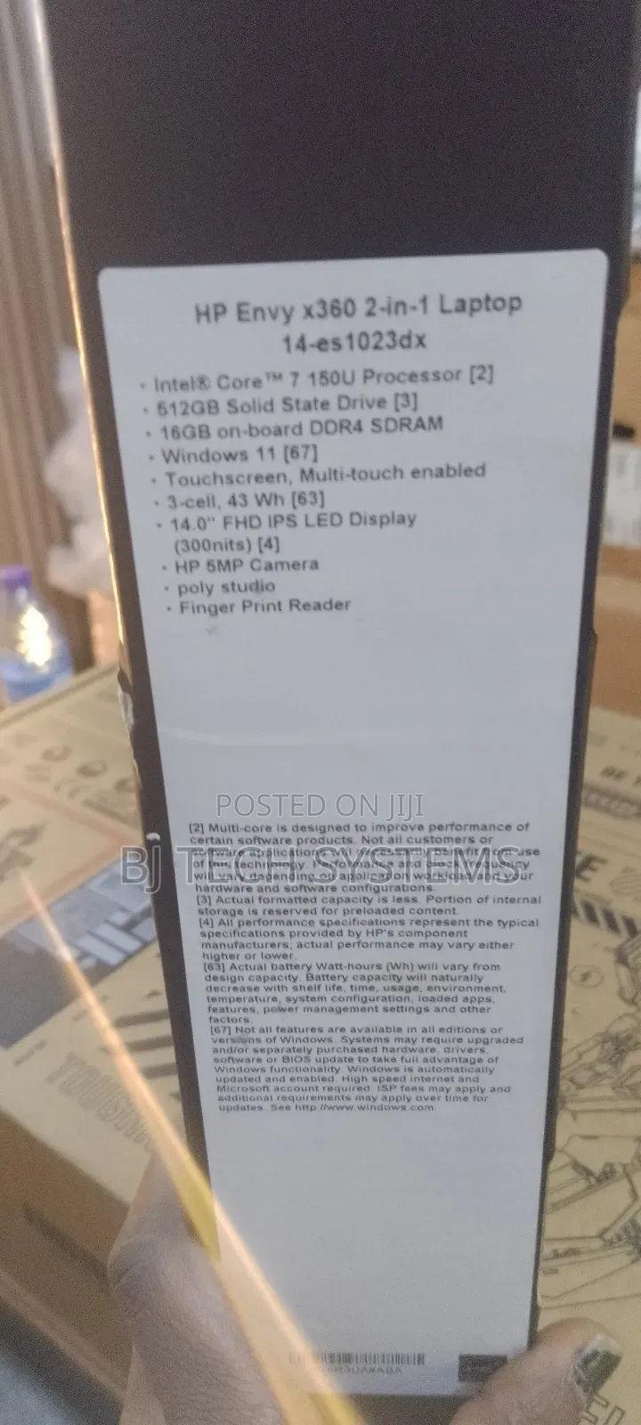 New Laptop HP Envy 14 16GB Intel Core Ultra 7 SSD 512GB