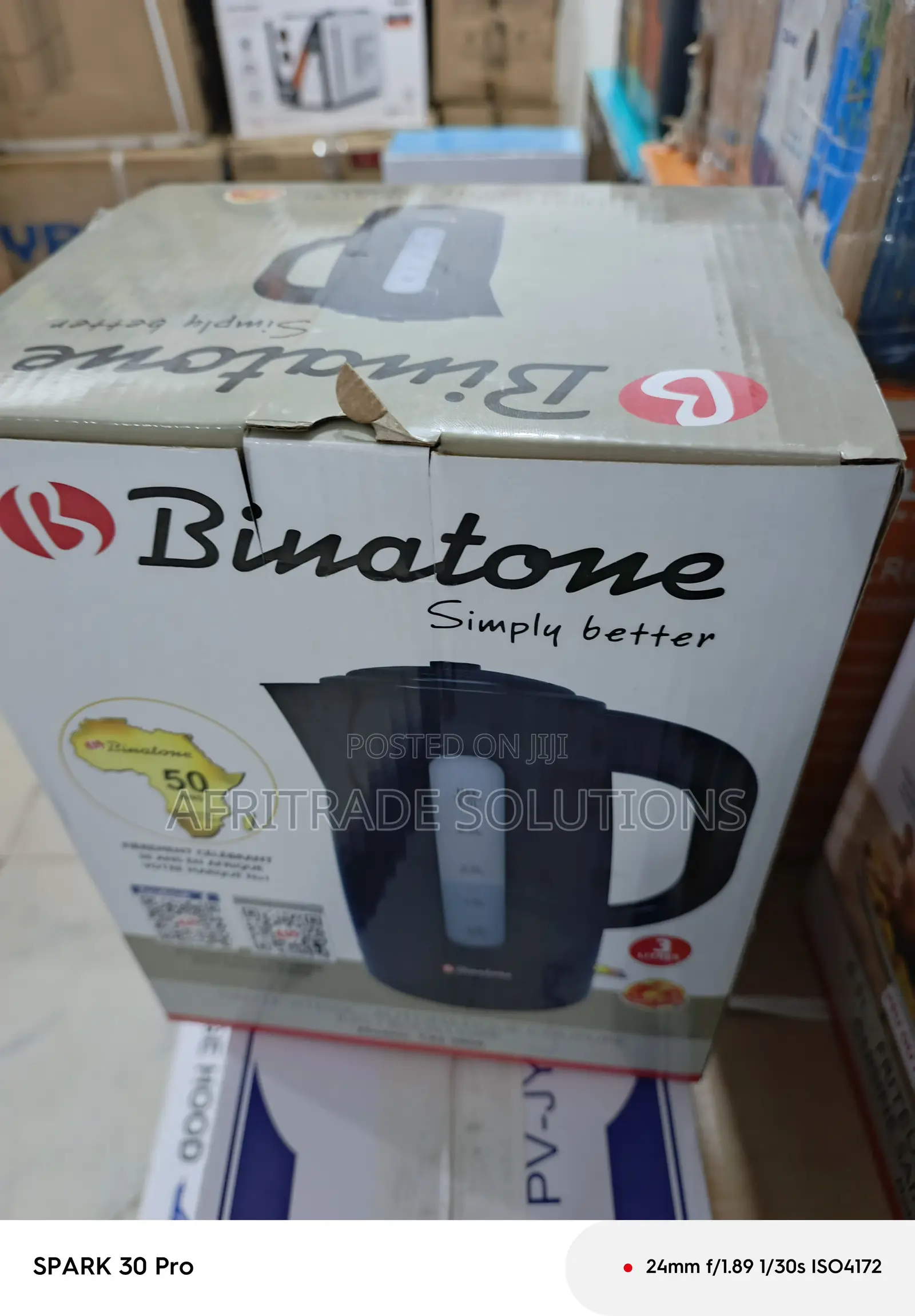 Safe Durable – Binatone Cej-3000 Kettle 3l