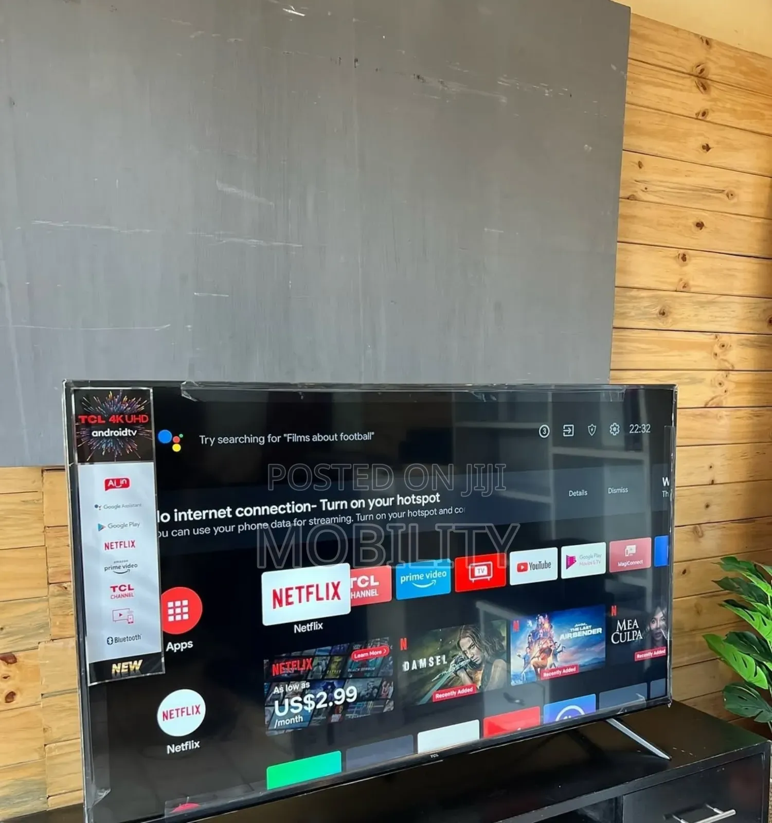 Tcl 55"Inches Android Smart Tv 2025model Real Google Tv