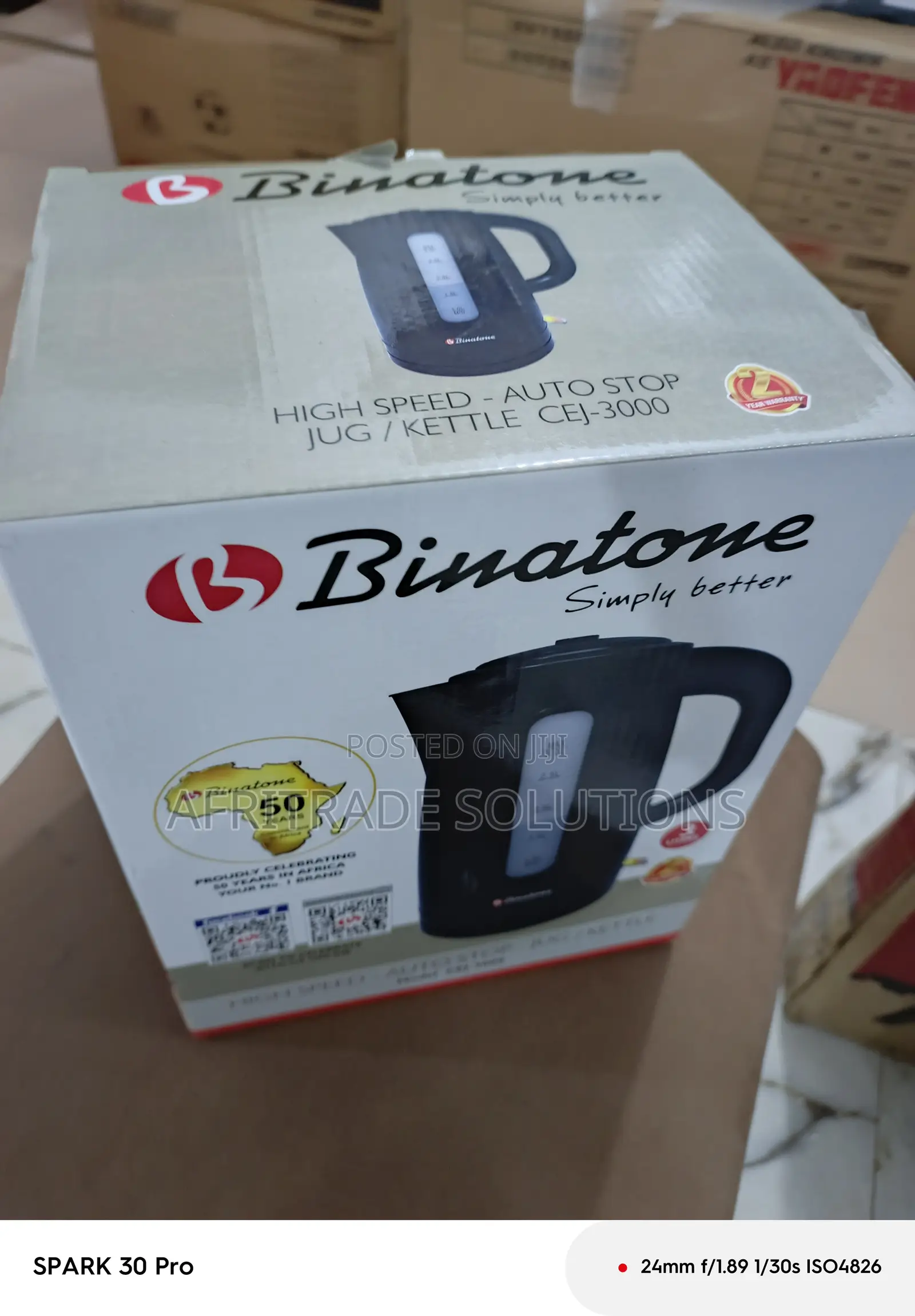 Safety First – Binatone Cej-3000 3l Jug/Electric Kettle
