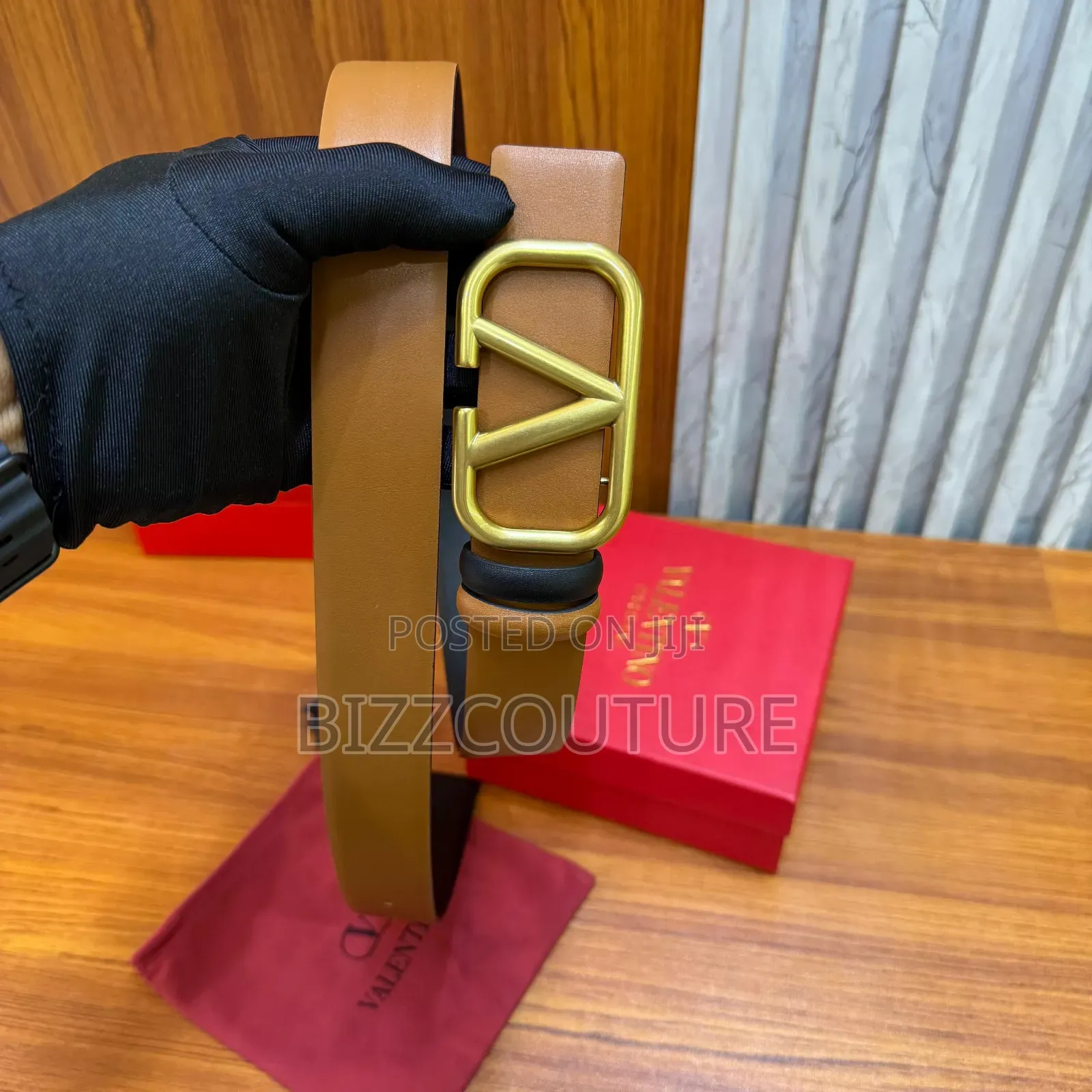 Original Valentino Leather Belts Available in Store