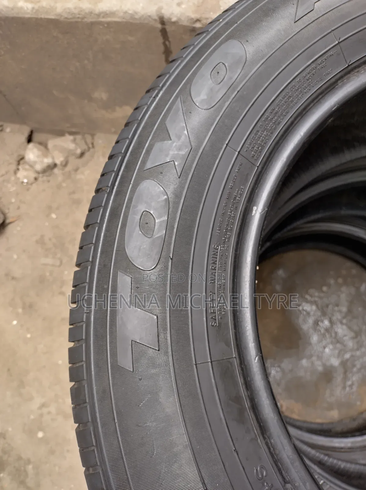 2 Weeks London Used Original Tyre