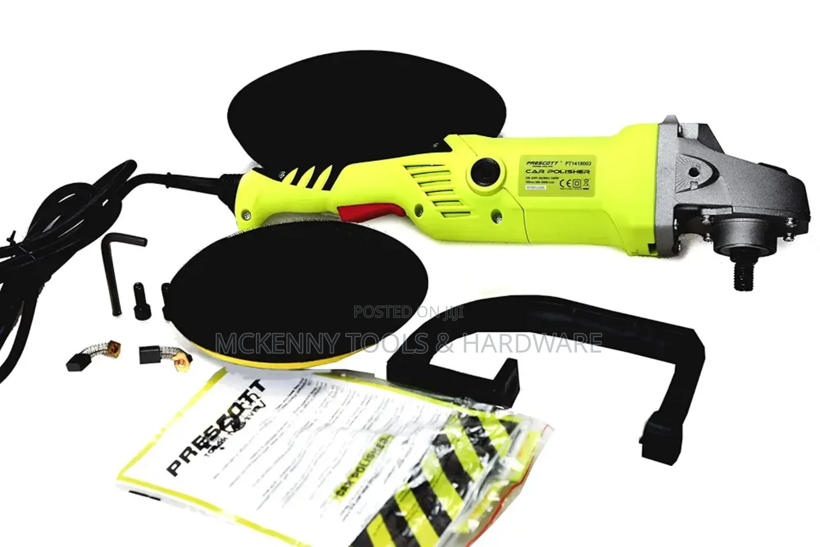 Prescott Pt+ Premium Car Polisher 180mm 1400watts With 7 Inch