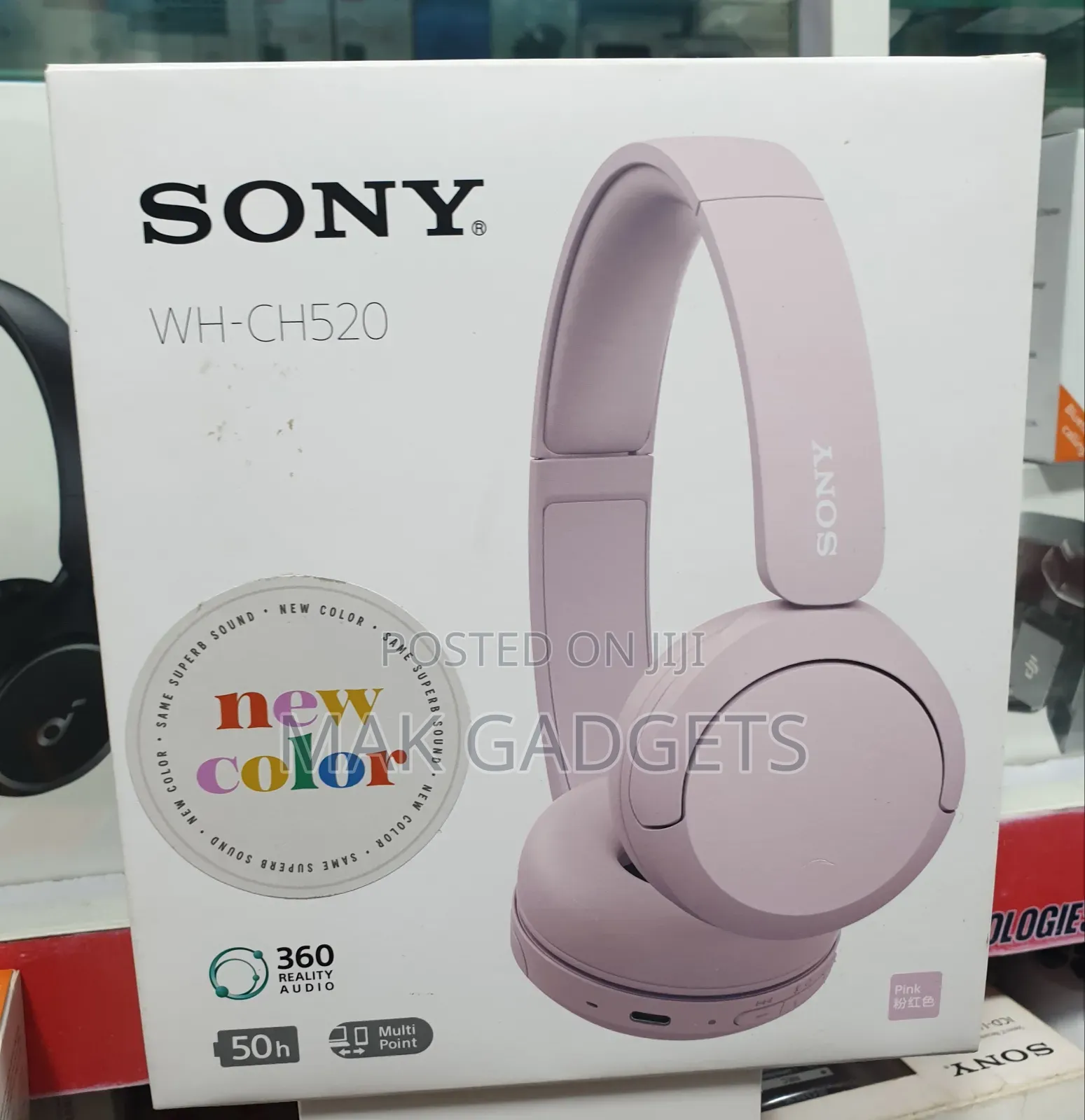 Sony Wh-Ch520 Wireless Bluetooth on-Ear Headphones, High Quality Sound