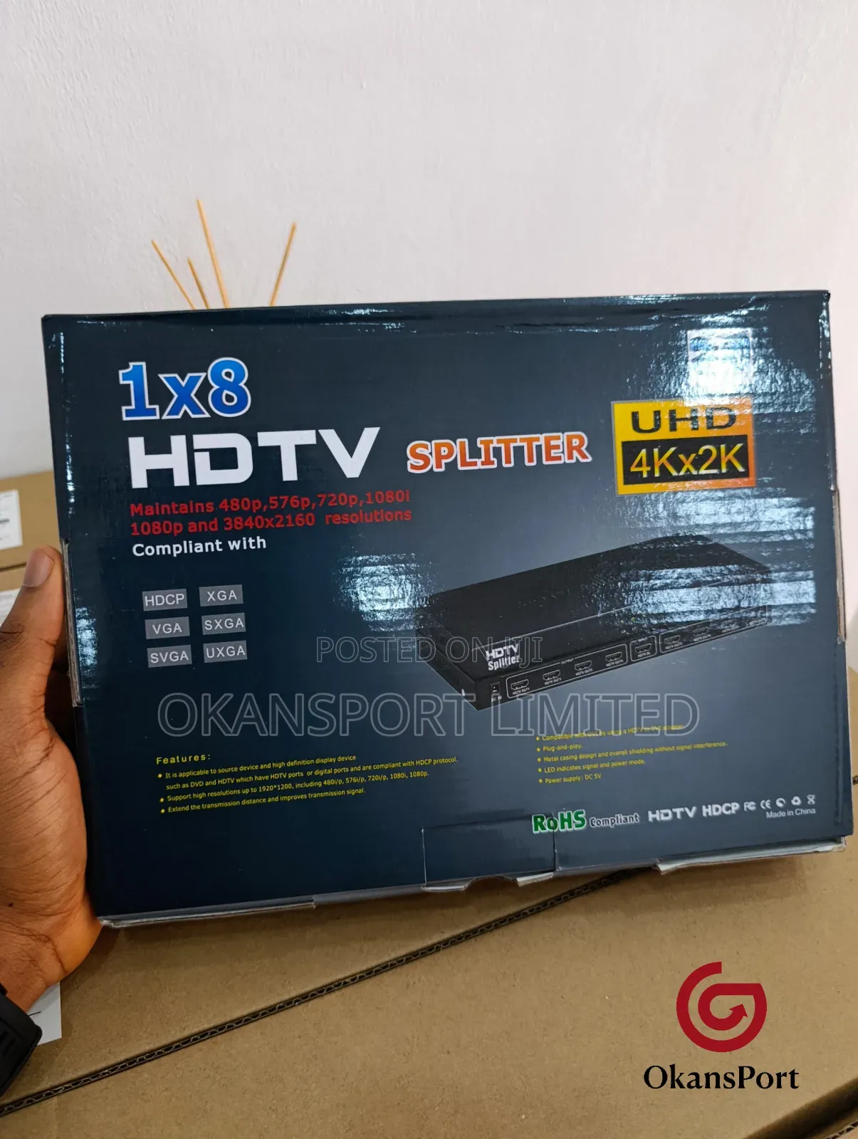 HDTV Hdmi Splitter 1x8 – Ultra Hd Video Distributor