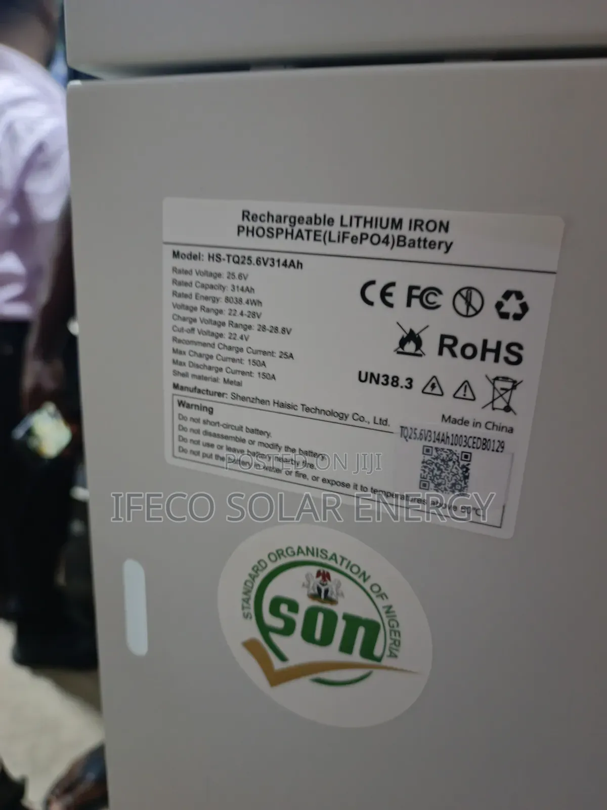 Haisic 8kwh Battery and 4.2kva Inverter
