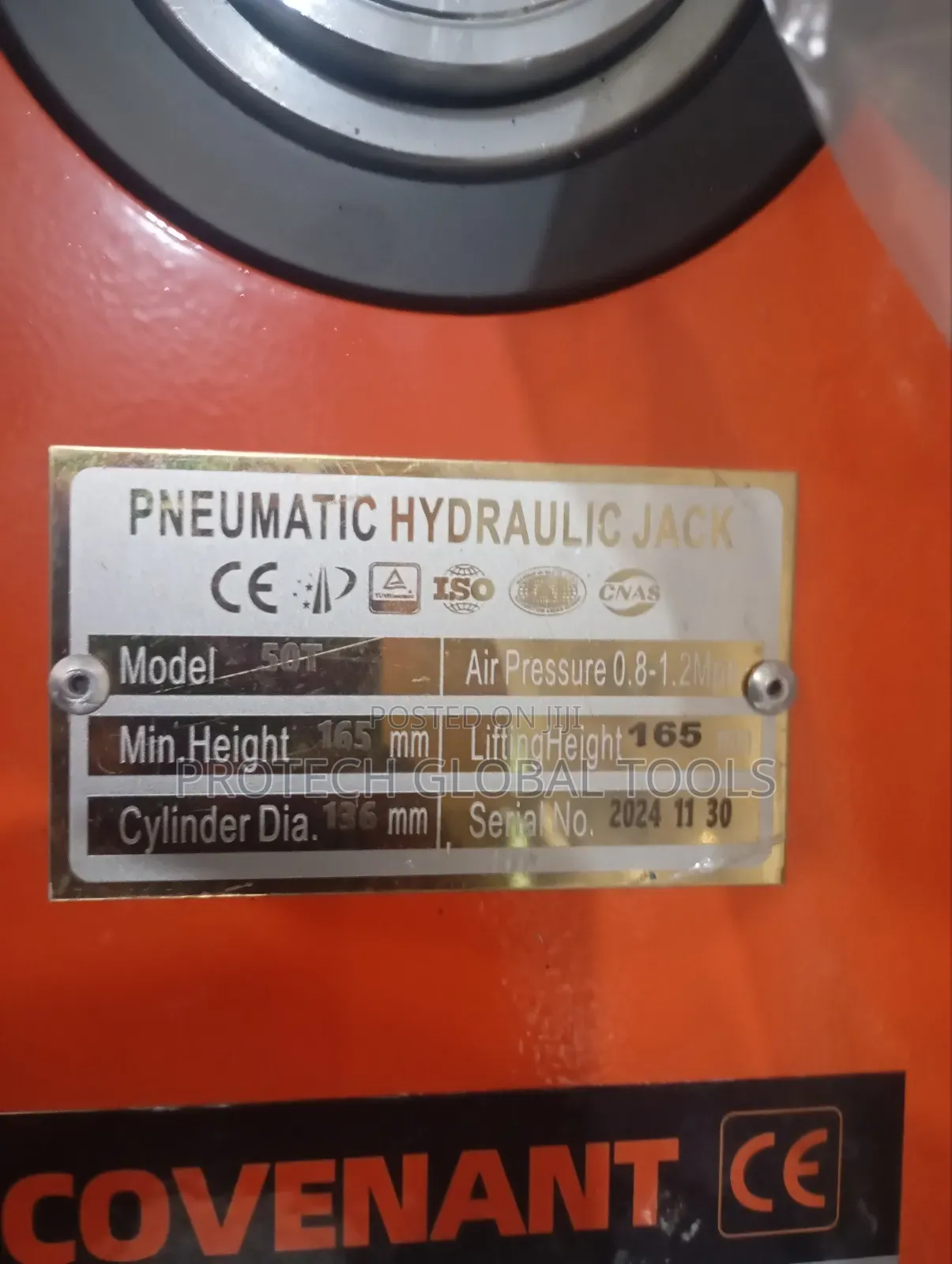 50ton Pnuematic Hydraulic Floor Jack
