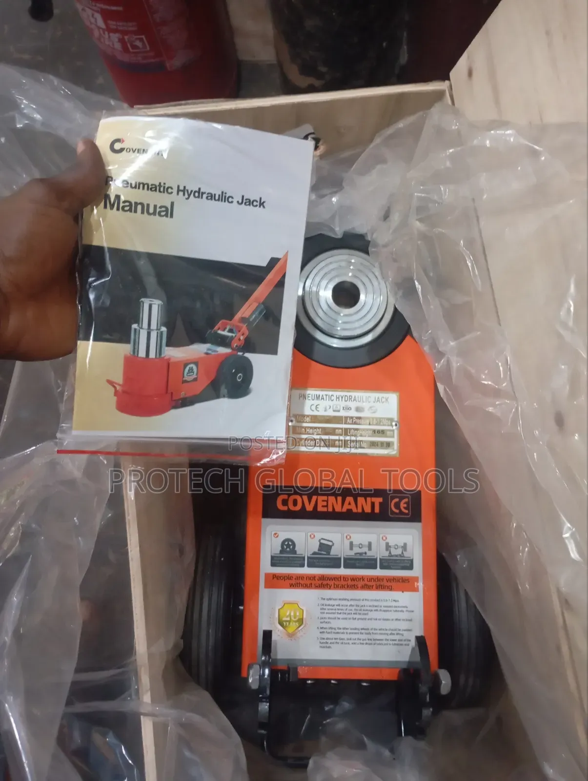 50ton Pnuematic Hydraulic Floor Jack