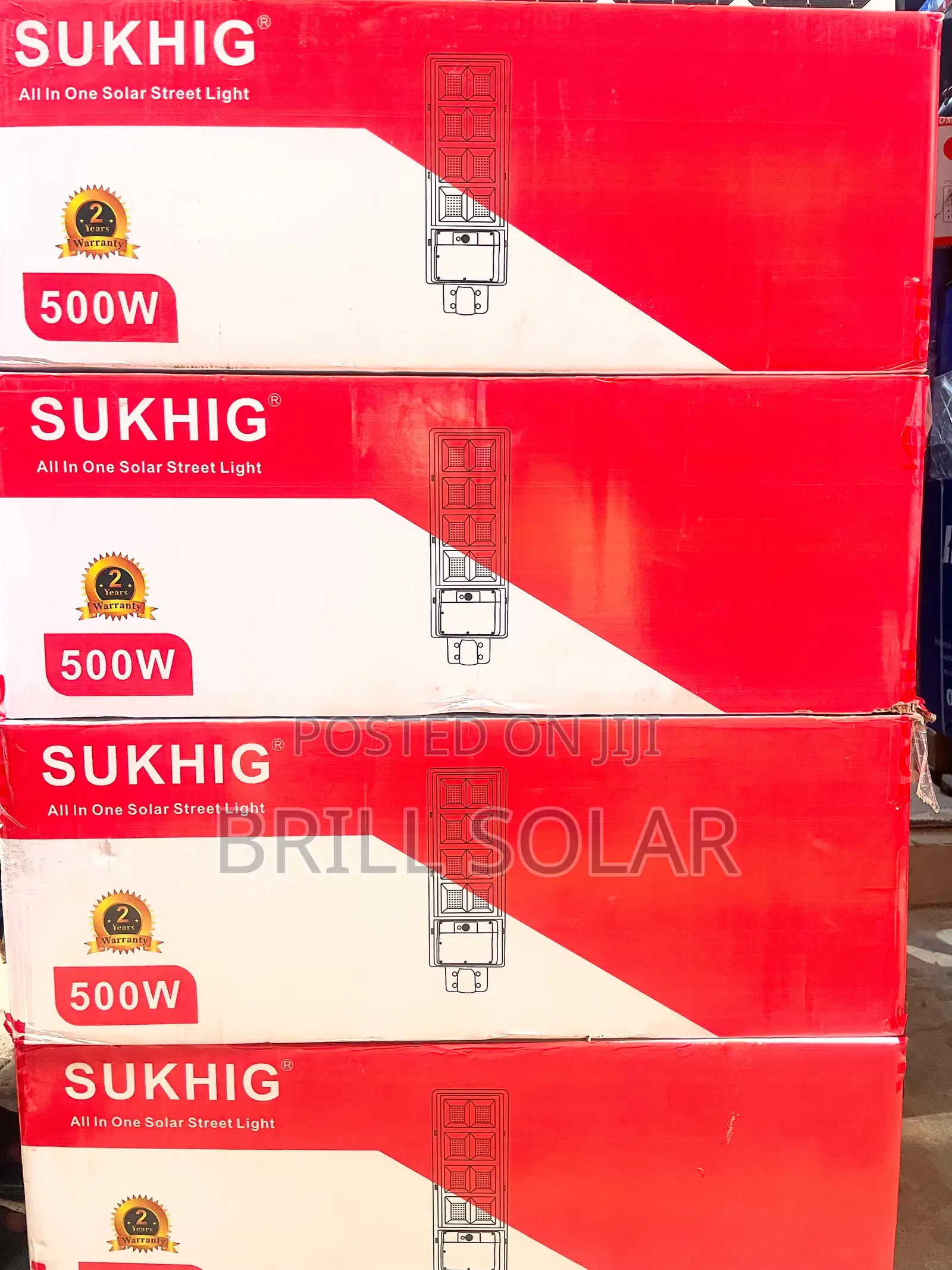 500w Sukhig All-in-One Solar Street Light