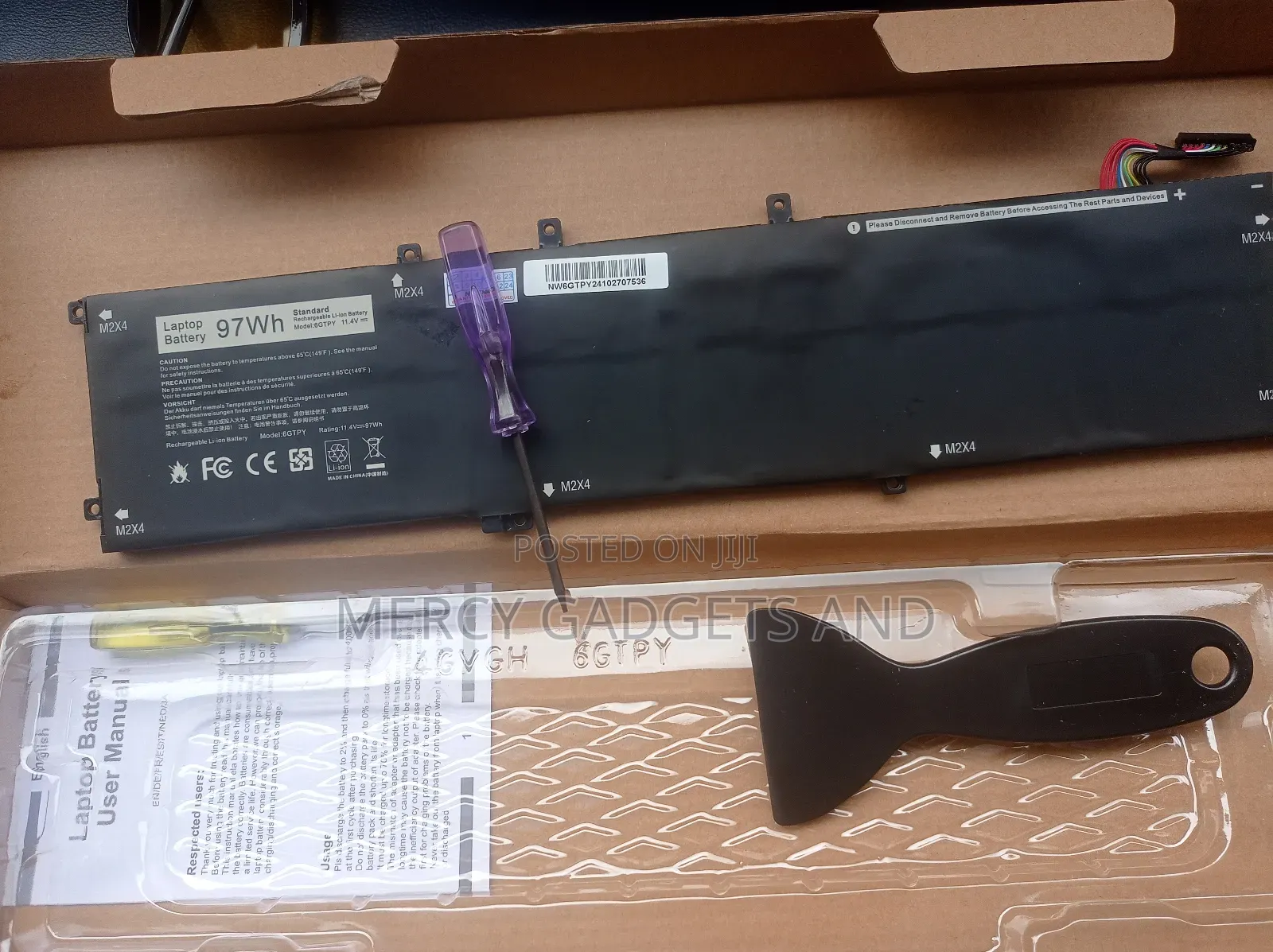 Laptop Battery for Dell 6gtpy