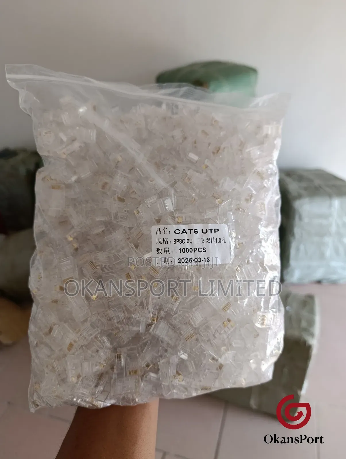 Rj45 Connector Cat6 Network Cable Plug
Utp - 1,000 PCS Bulk Pack