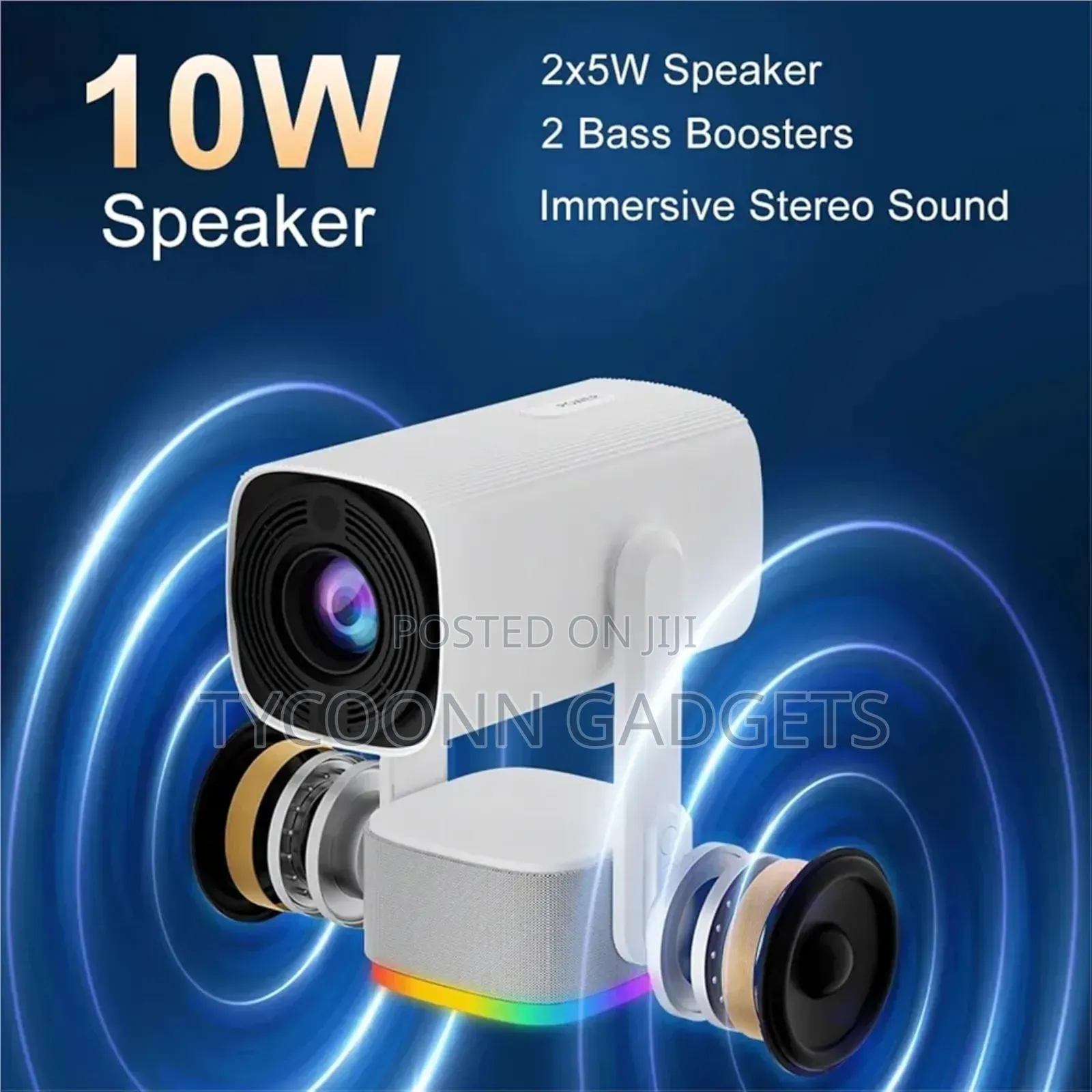 Rechargeable Home Cinema Portable Smart Mini Projector Automatic