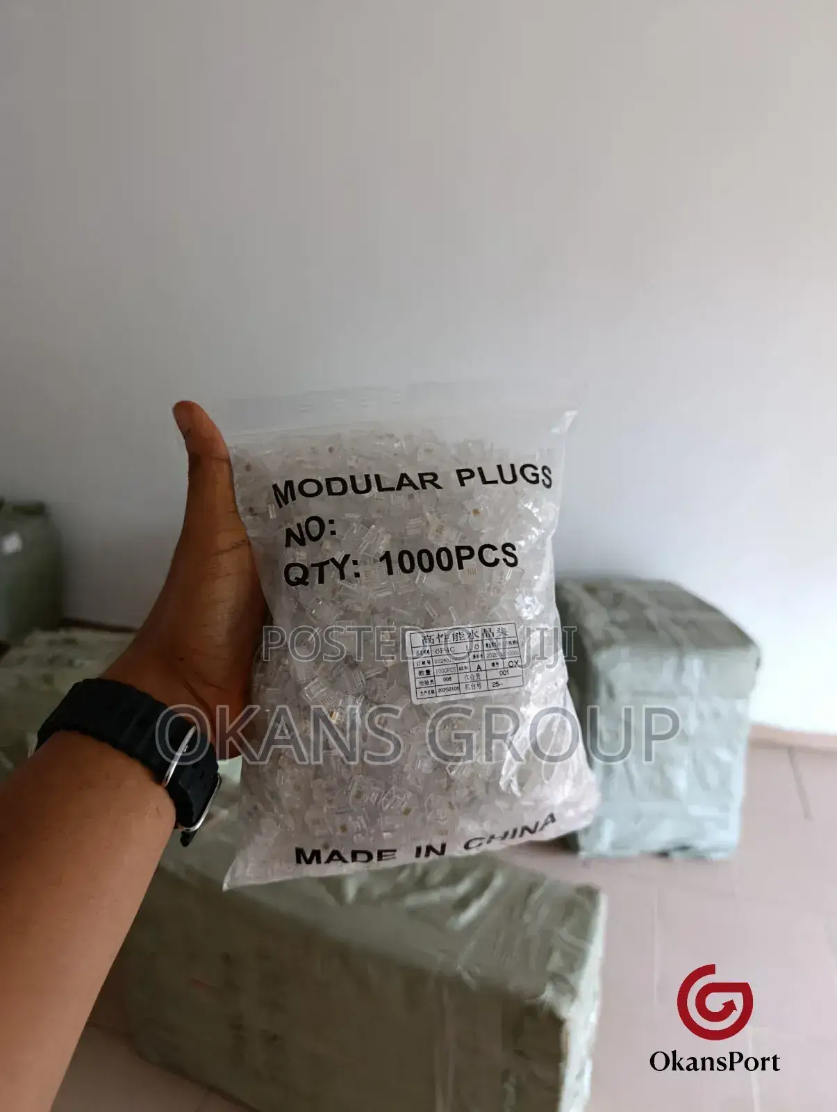 Rj11 Telephone Connector Plug – 6p4c/6p2c Crimp for Phone DSL Lines
