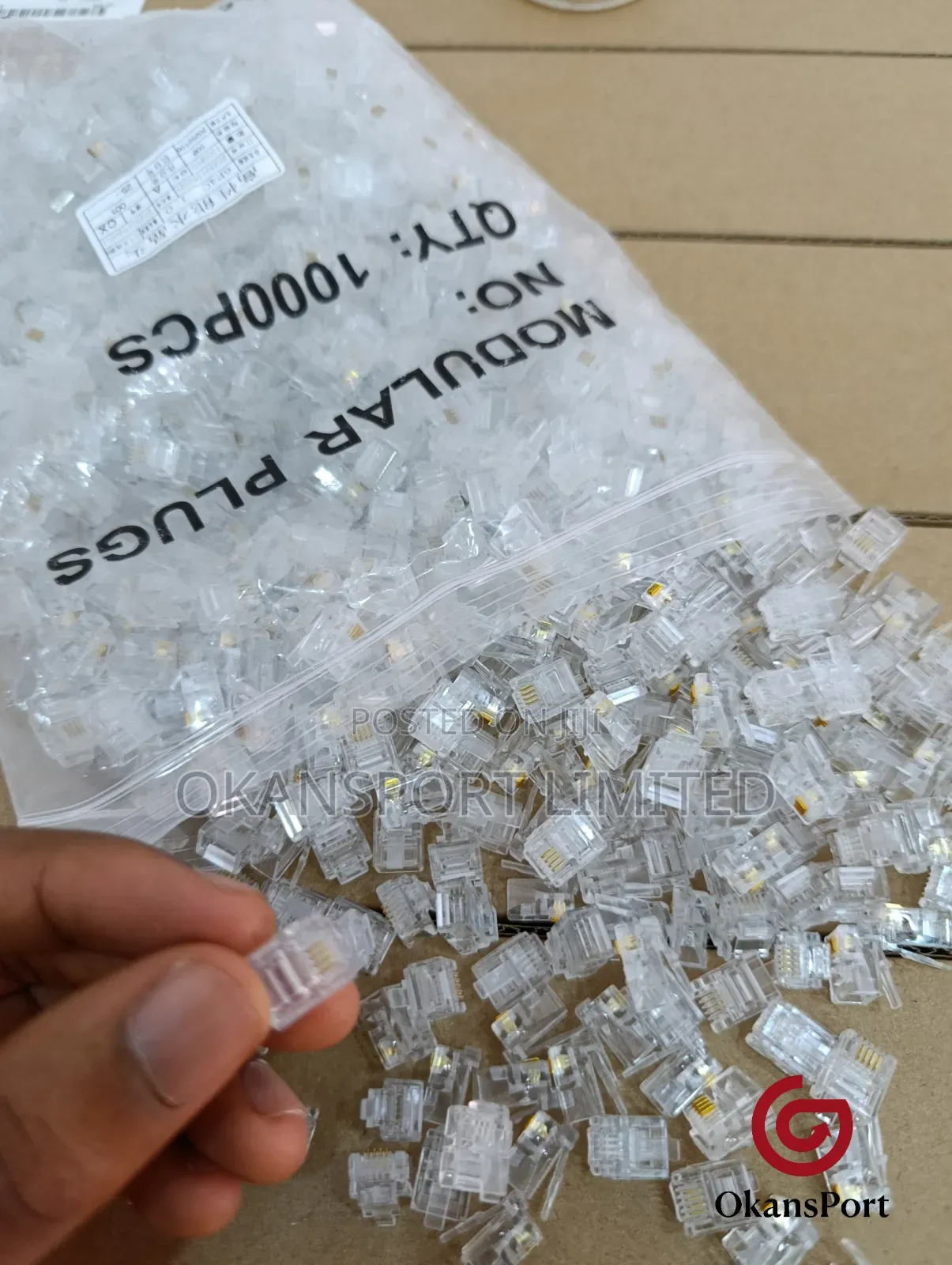Rj11 Telephone Connector Plug – 6p4c/6p2c Crimp for Phone DSL Lines