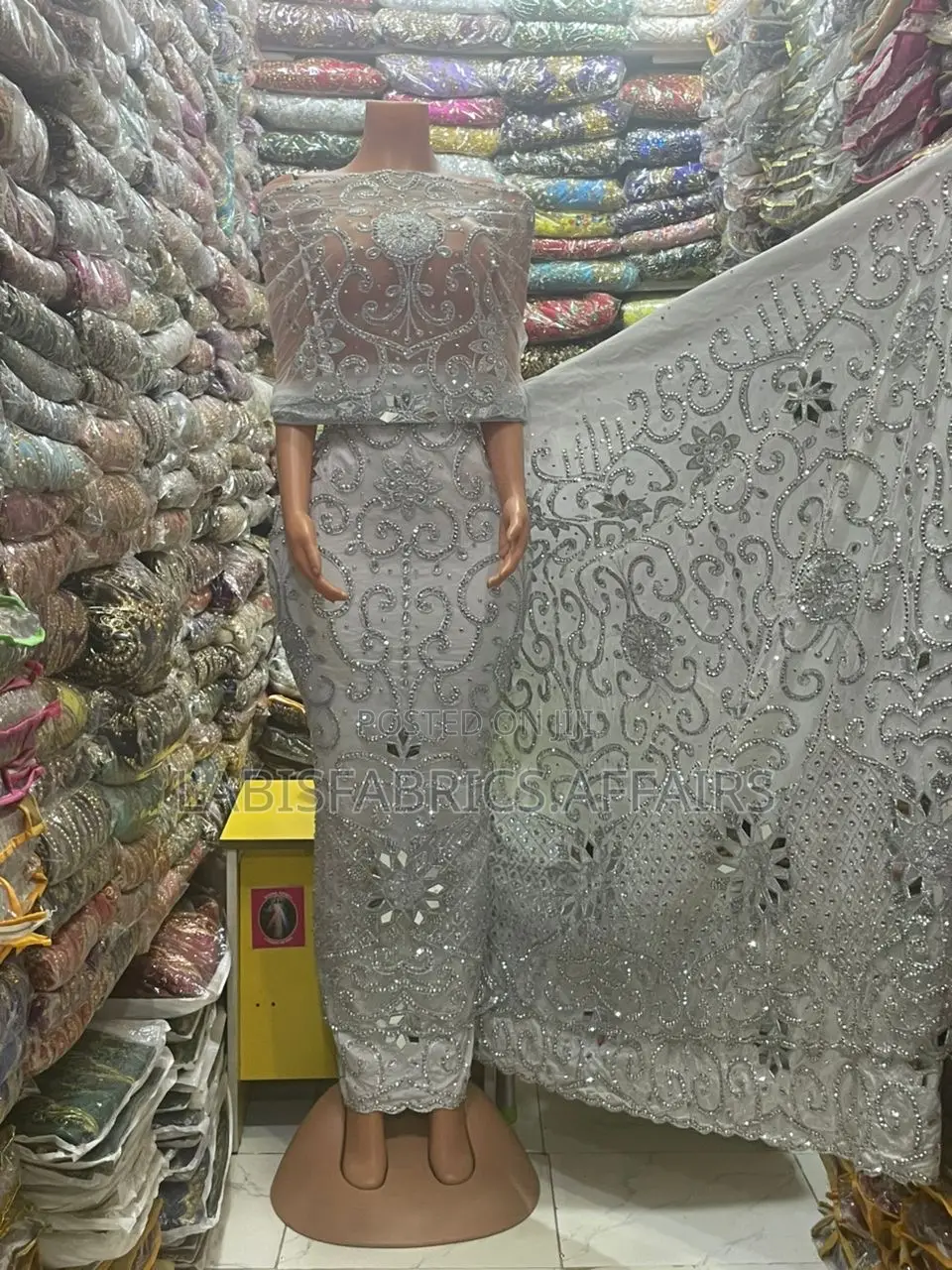 Net on Raw Silk Goerge