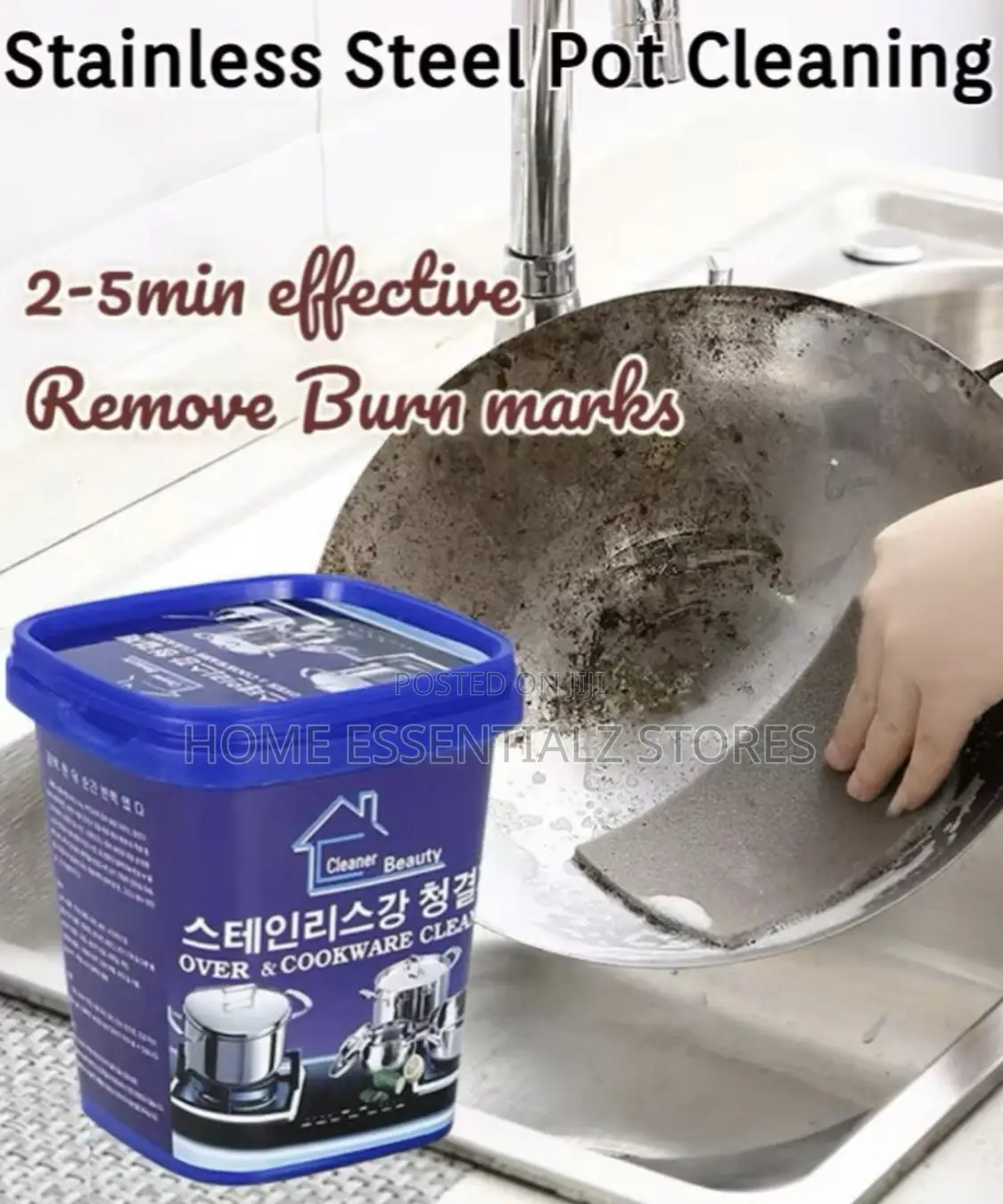 Pots Cleaning Cream Washer Pots Cleaner - 1000ml - 2pieces Set
