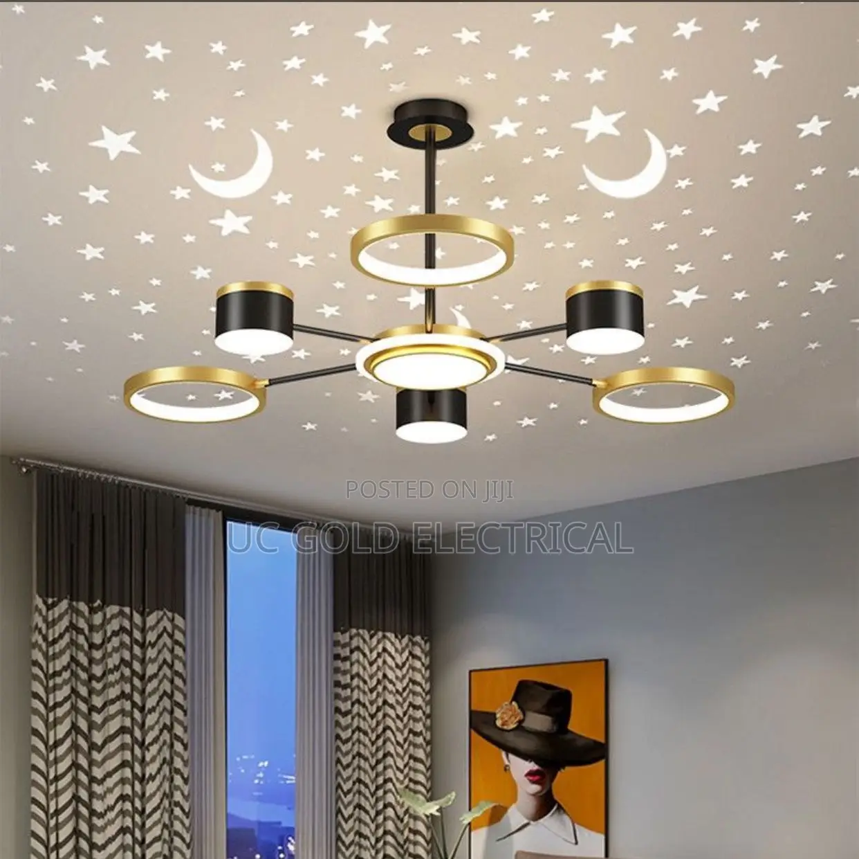 Modern Led Ceiling Chandelier for Living Room Bedroomstarryled Ceiling