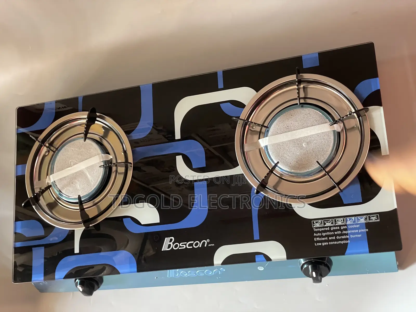 Boscon Gas Cooker 2 Burner Auto Ignition