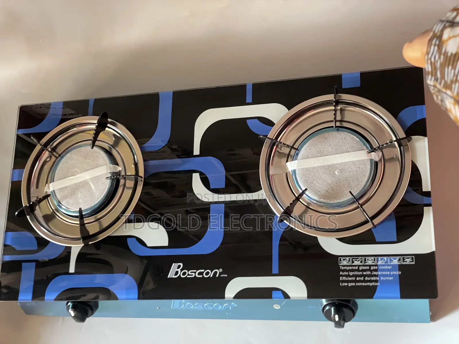 Boscon Gas Cooker 2 Burner Auto Ignition