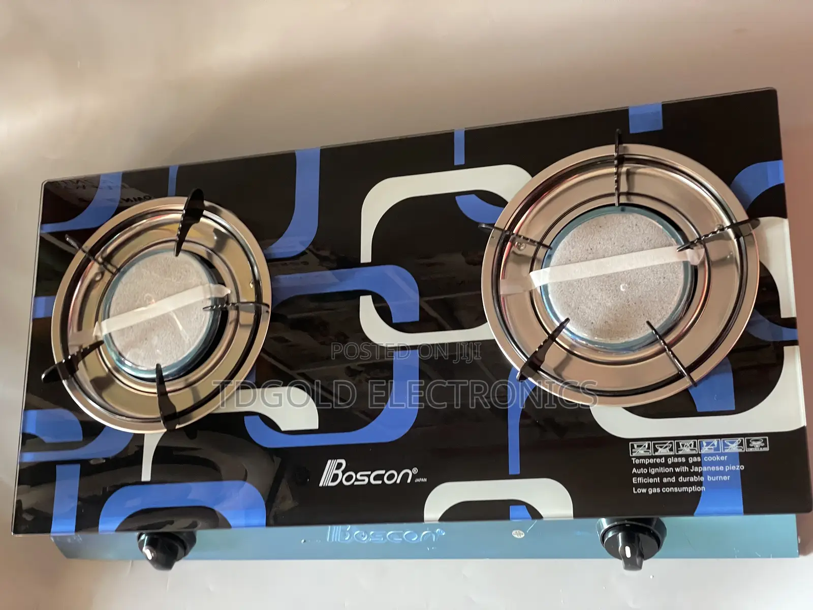 Boscon Gas Cooker 2 Burner Auto Ignition