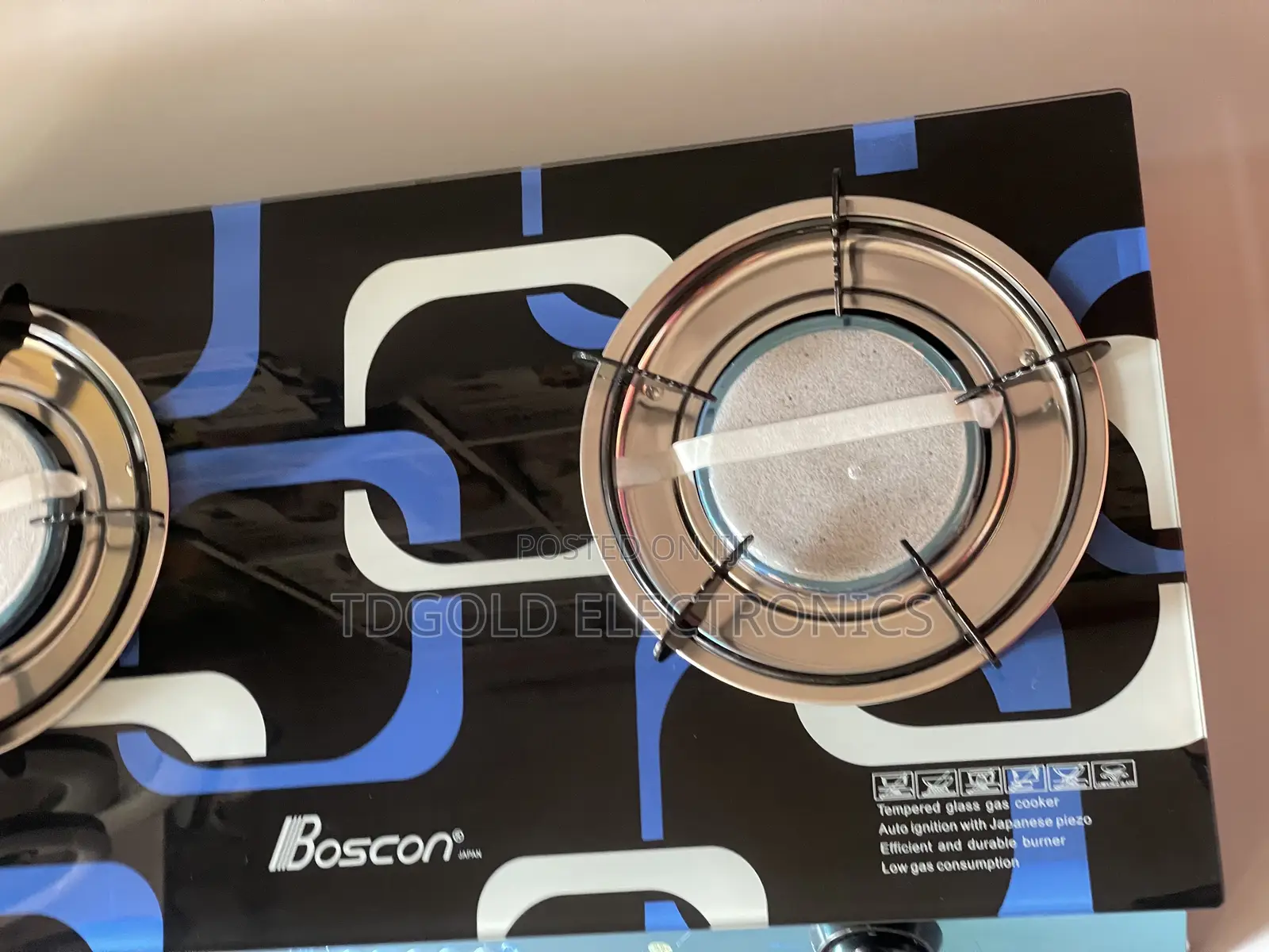 Boscon Gas Cooker 2 Burner Auto Ignition