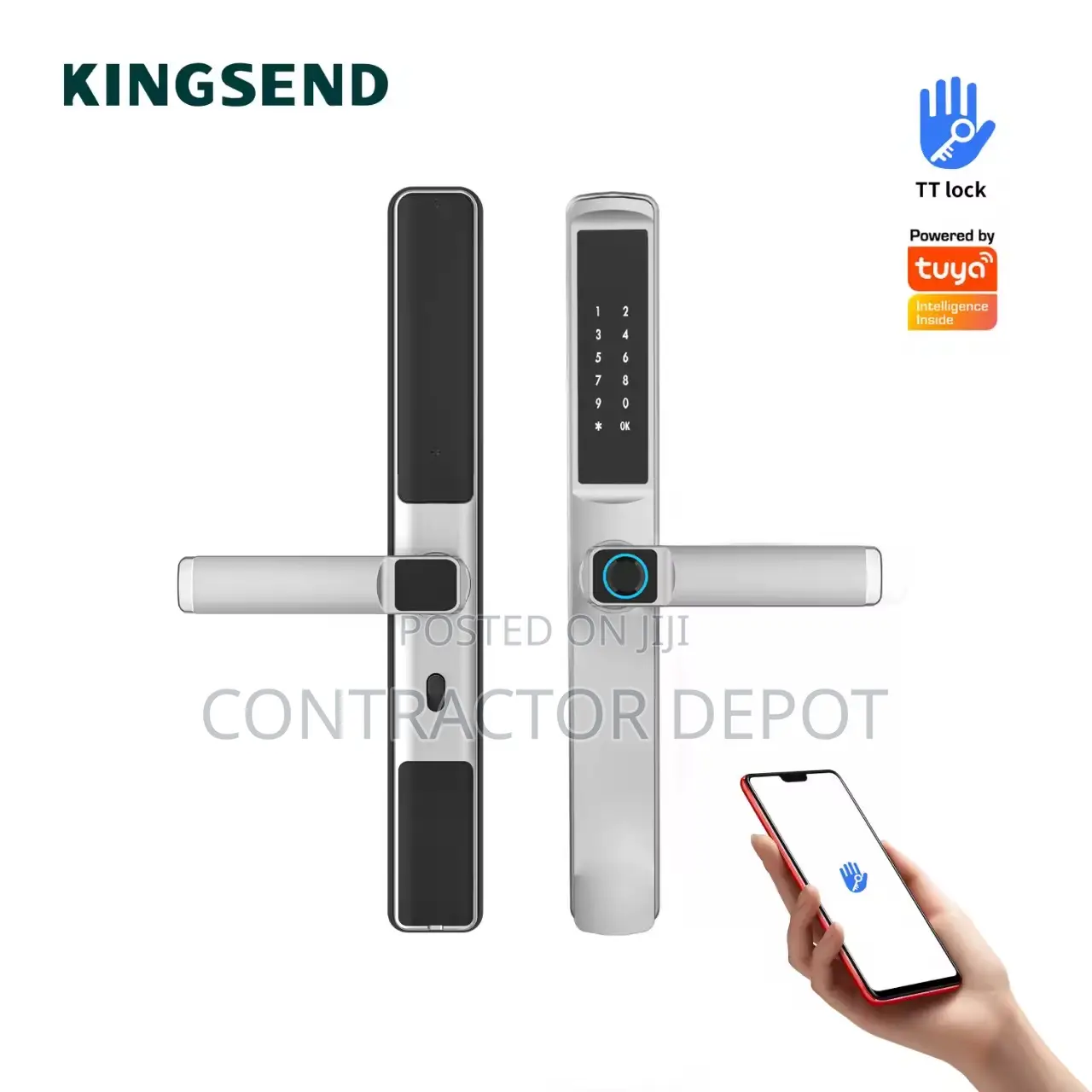Camera Slim Smart Aluminum Smart Lock Euro Mortise