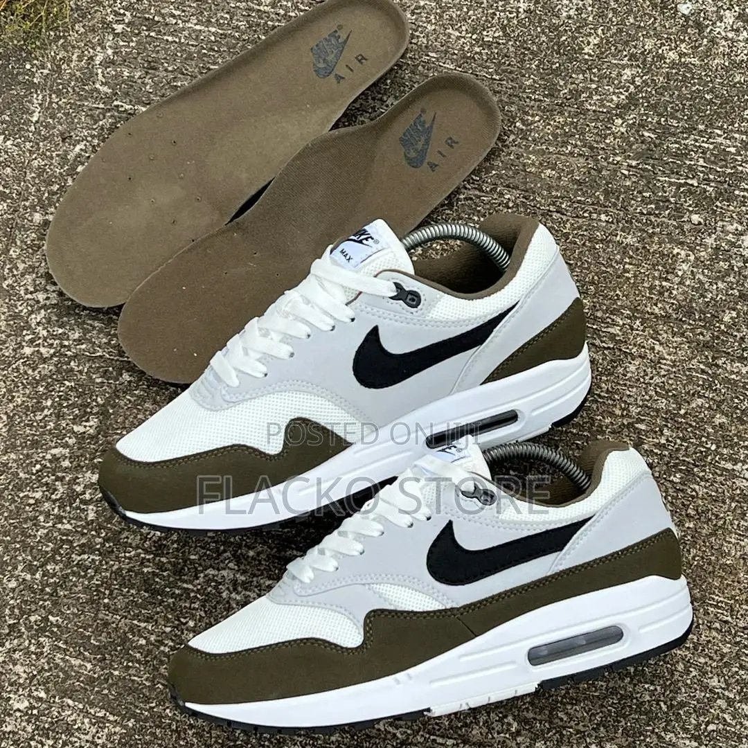 Original Nike Air Max 1 Medium Olive Sneakers