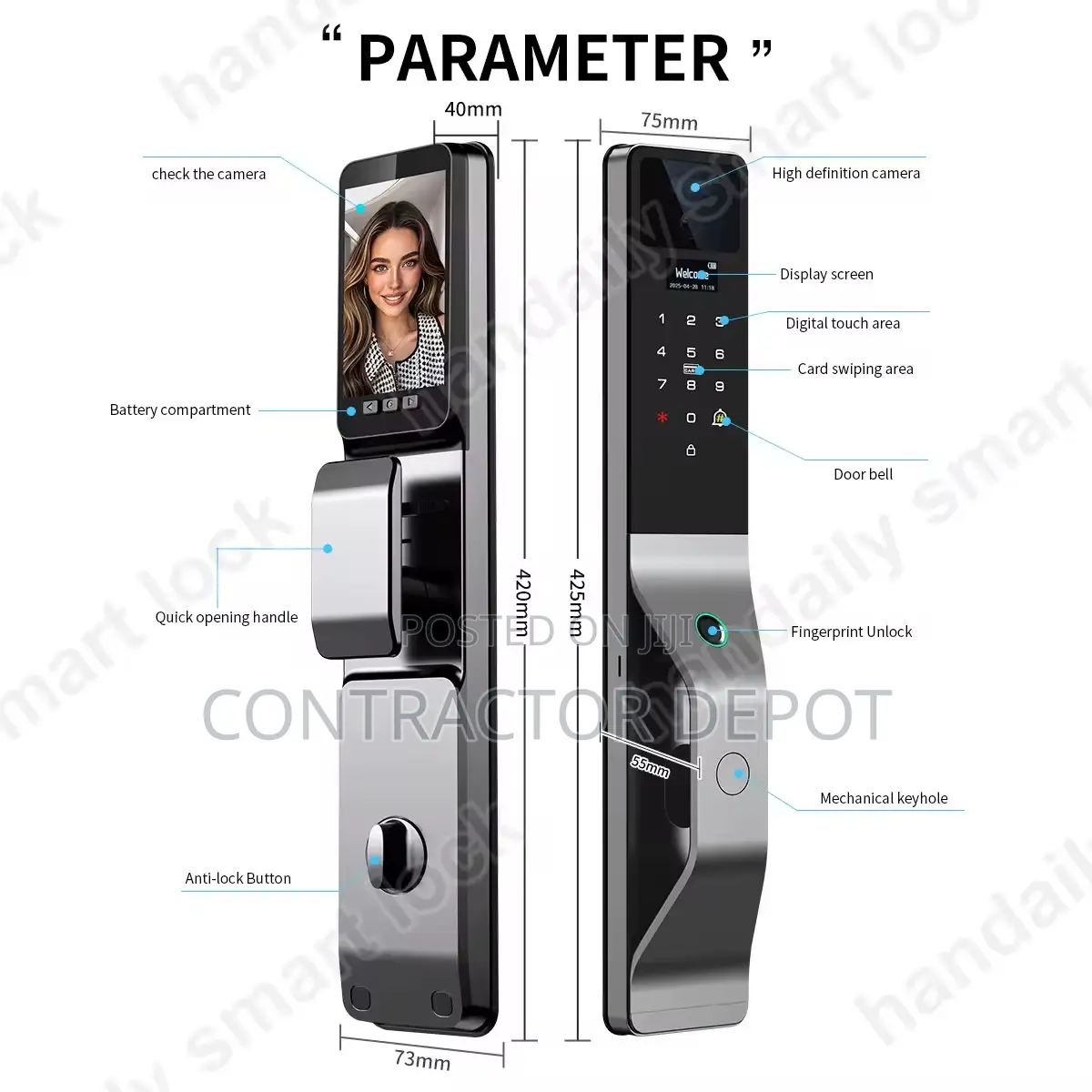 Face Recognition Smart Door Lock Opens and Closes Automatically