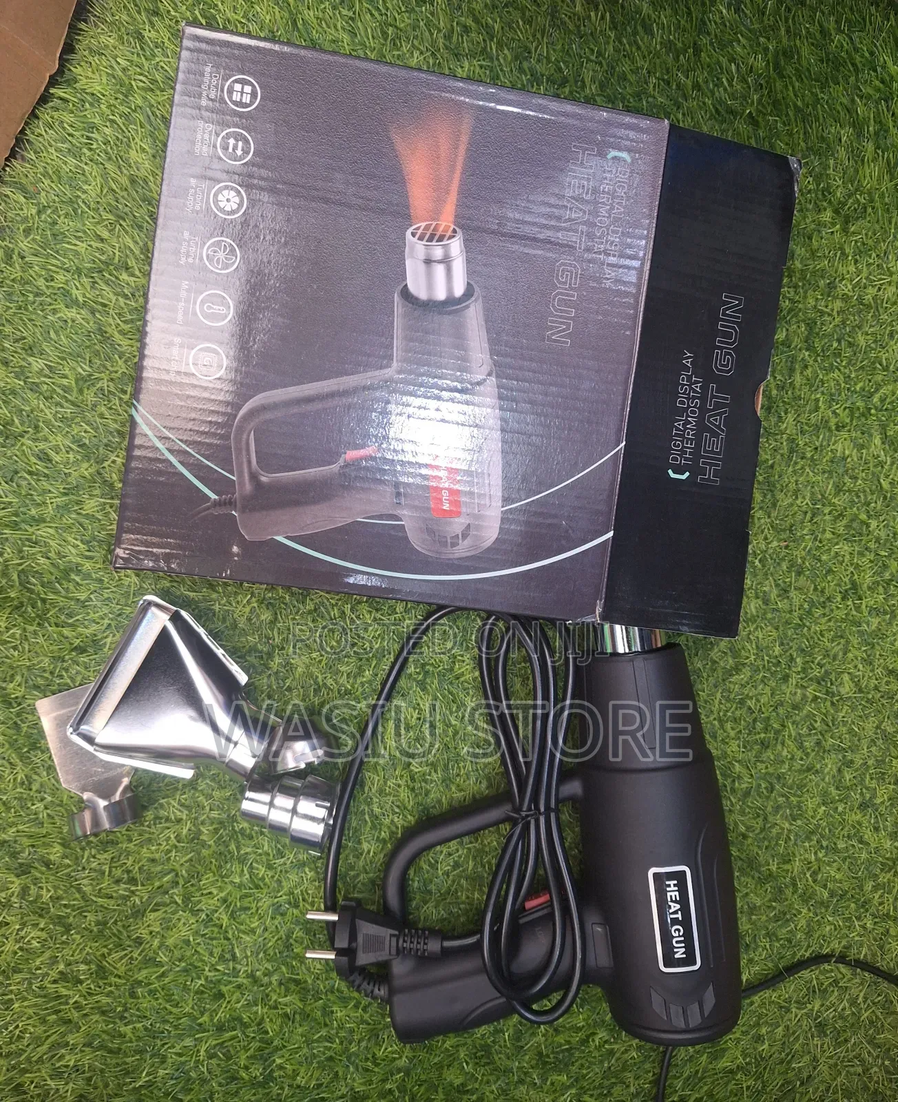 1500w Fast Heating Hot Air Gun With 4 Nozzles
