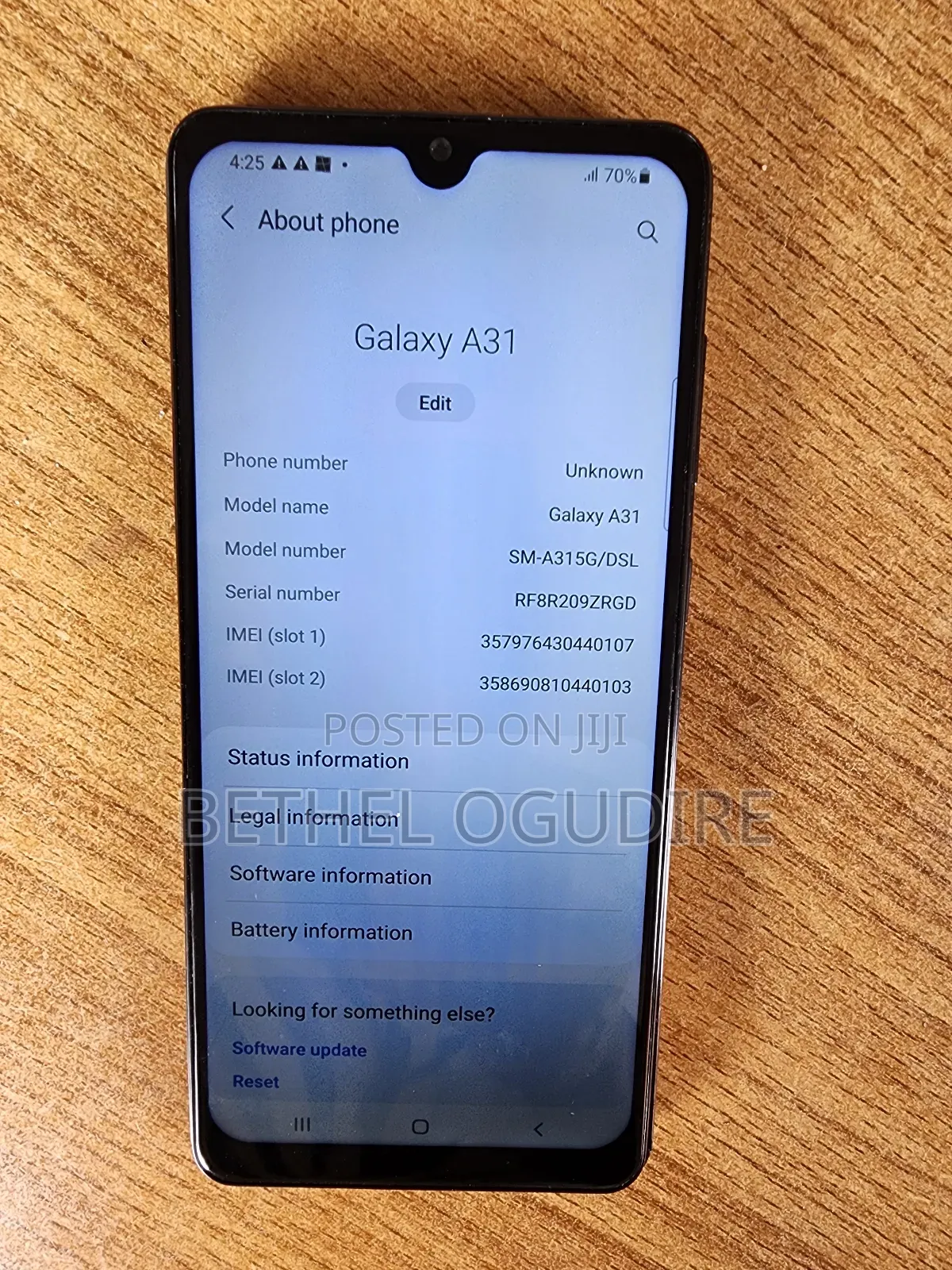 Samsung Galaxy A31 128 GB Blue
