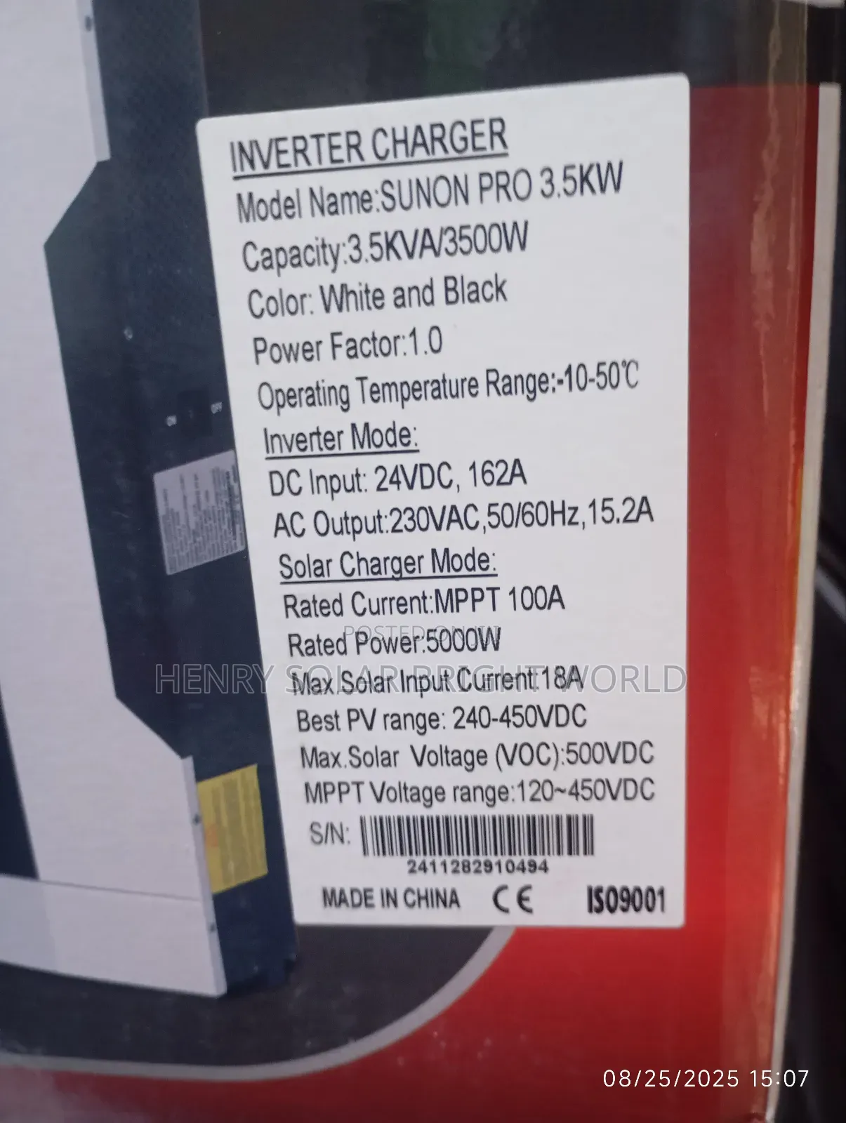 Sako 3.5kva 24v Hibrid Inverter