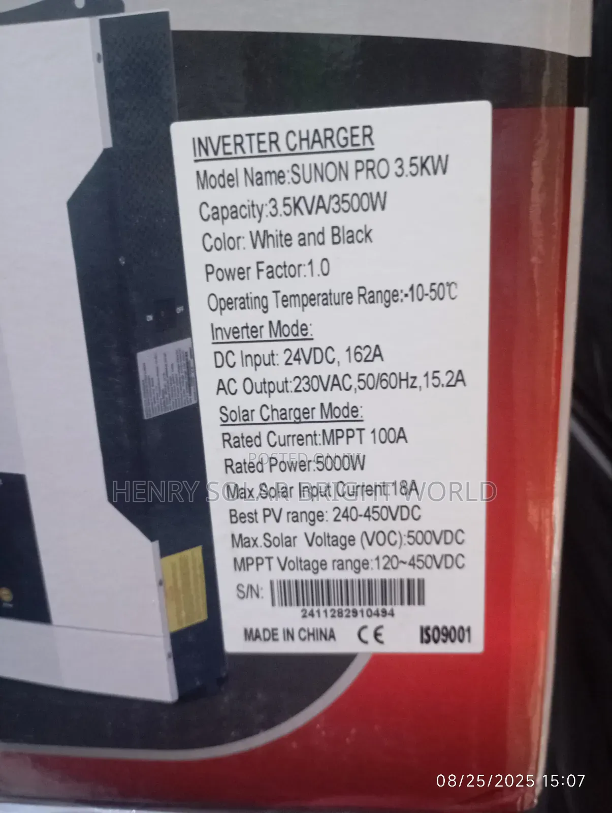 Sako 5.5kva 48v Hibrid Inverter