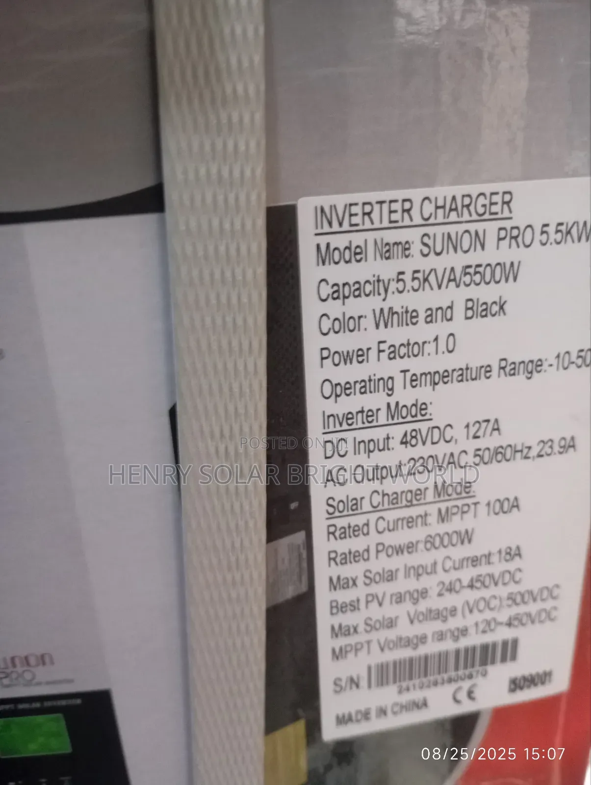 Sako 5.5kva 48v Hibrid Inverter