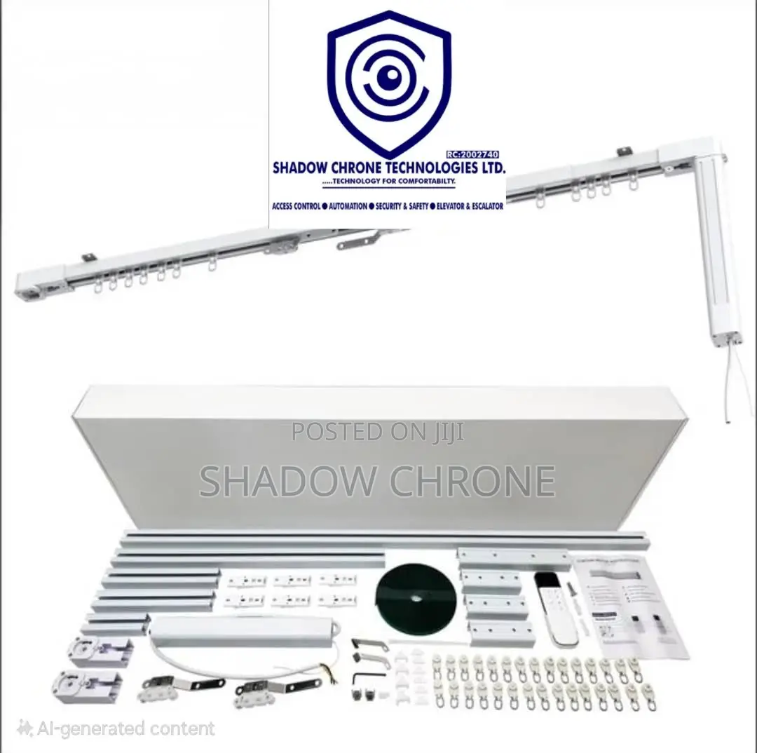 Smart Curtain Rail With Remote & Wi-fi Control