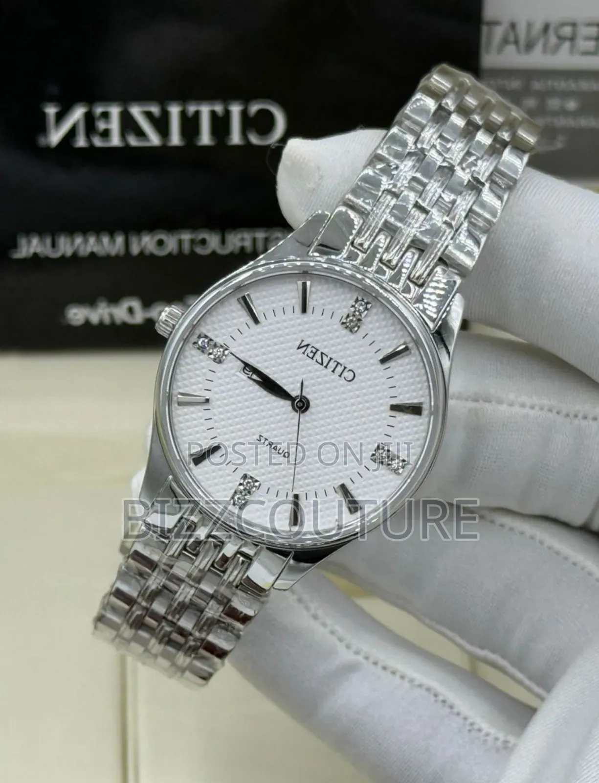 Original Citizen Silver Stainless Steel, Calendar, Quartz Watch