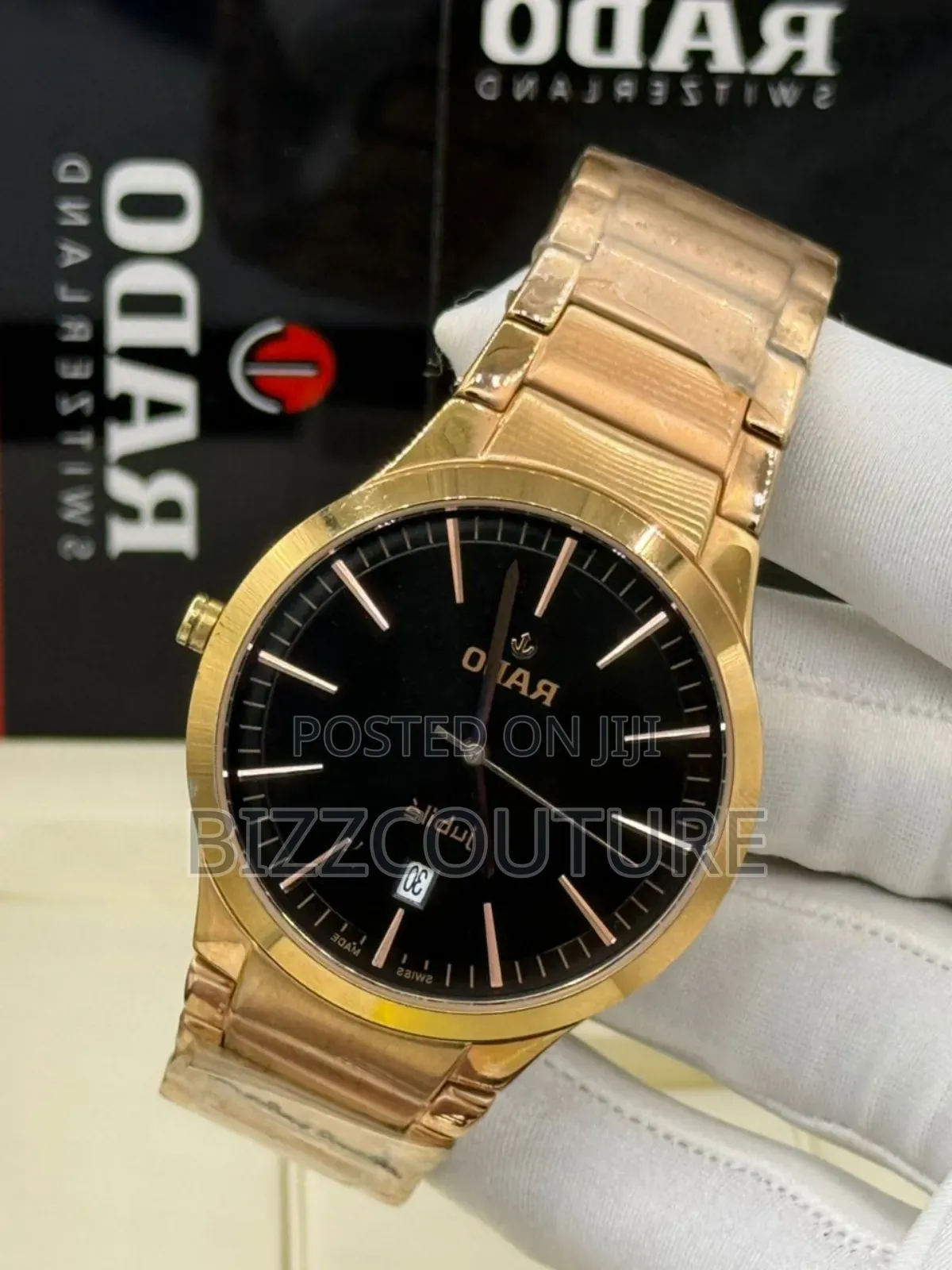 Original Rado Gold Stainless Steel, Calendar, Quartz Watch