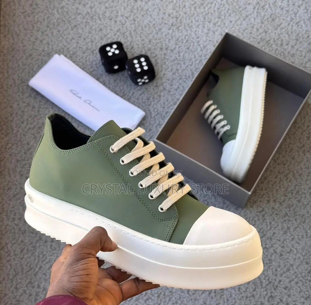 Rick Owens Quality Luxury Men Sneakers