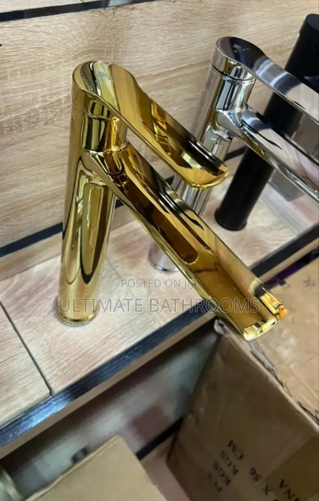 Pure England  Long Gold Basin Mixer Tap