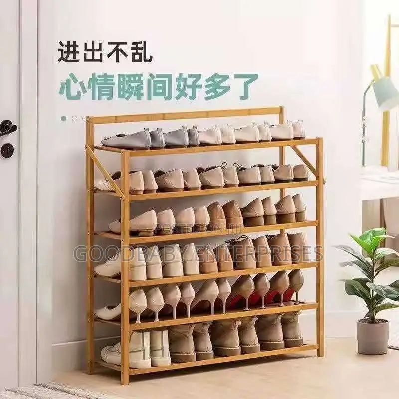 Wooden Shoe Rack 6 Layers
