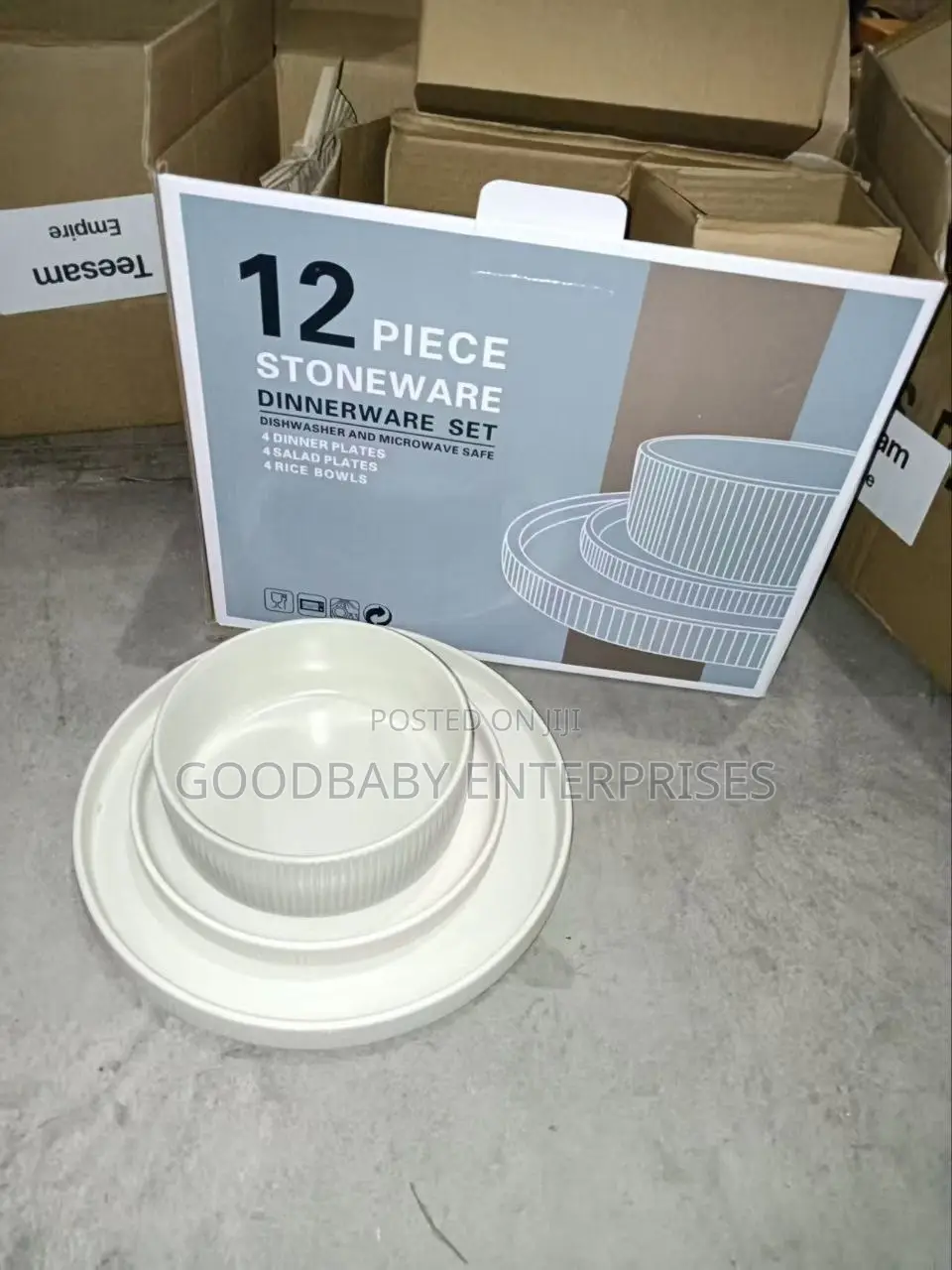 12pcs Plate Set